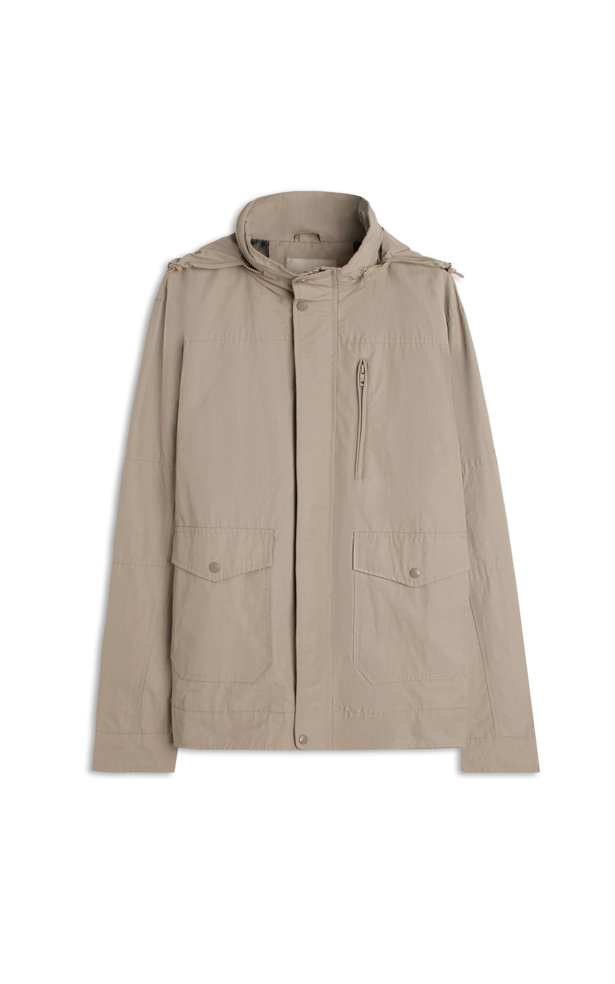 Parka Nylon Removible Hood Caqui