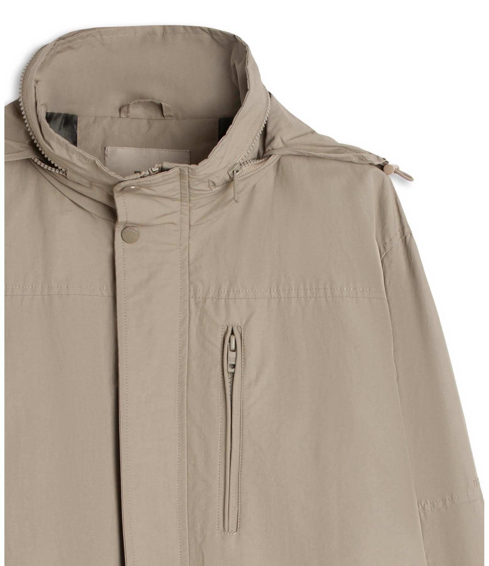 Parka Nylon Removible Hood Caqui