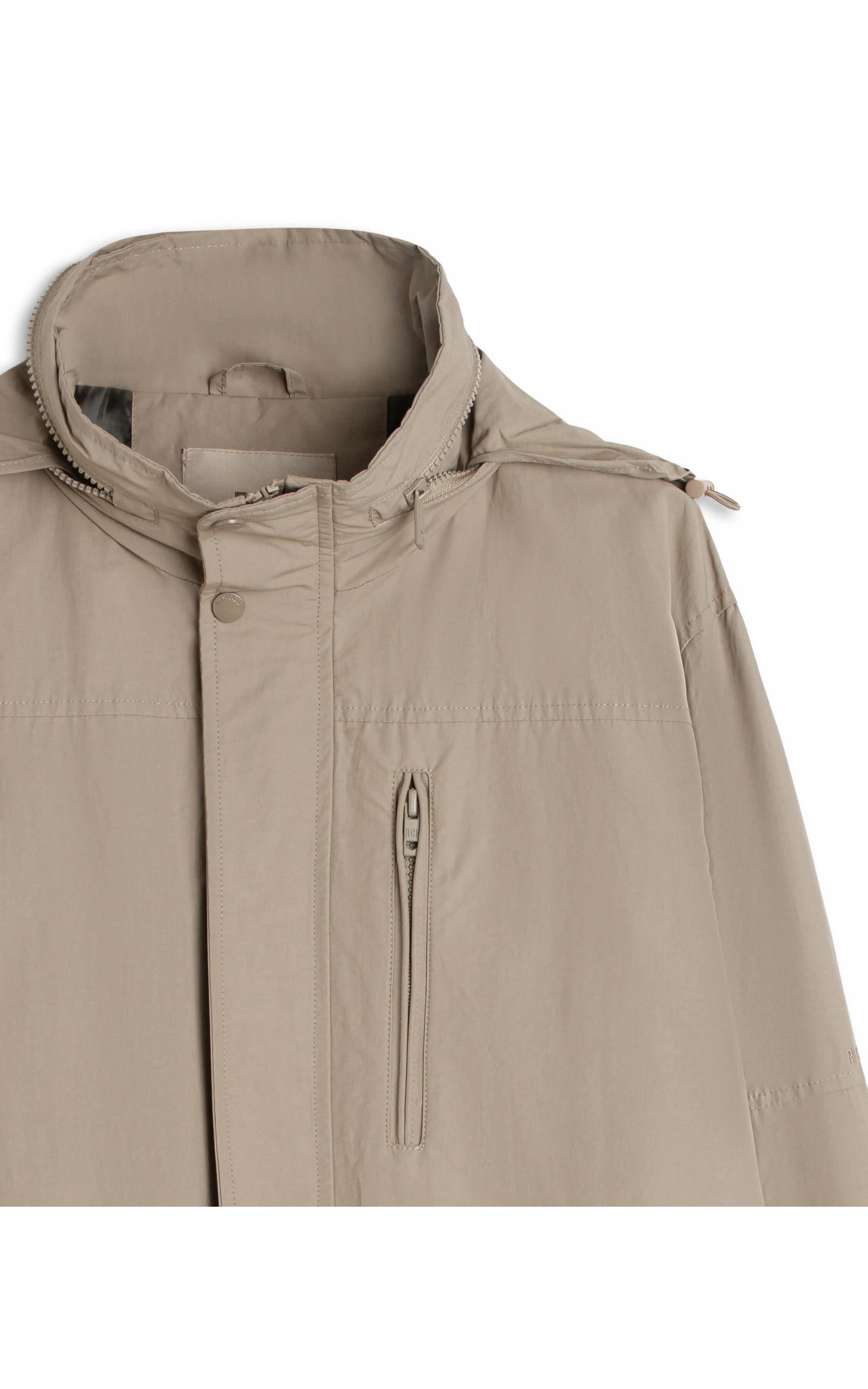 Parka Nylon Removible Hood Caqui