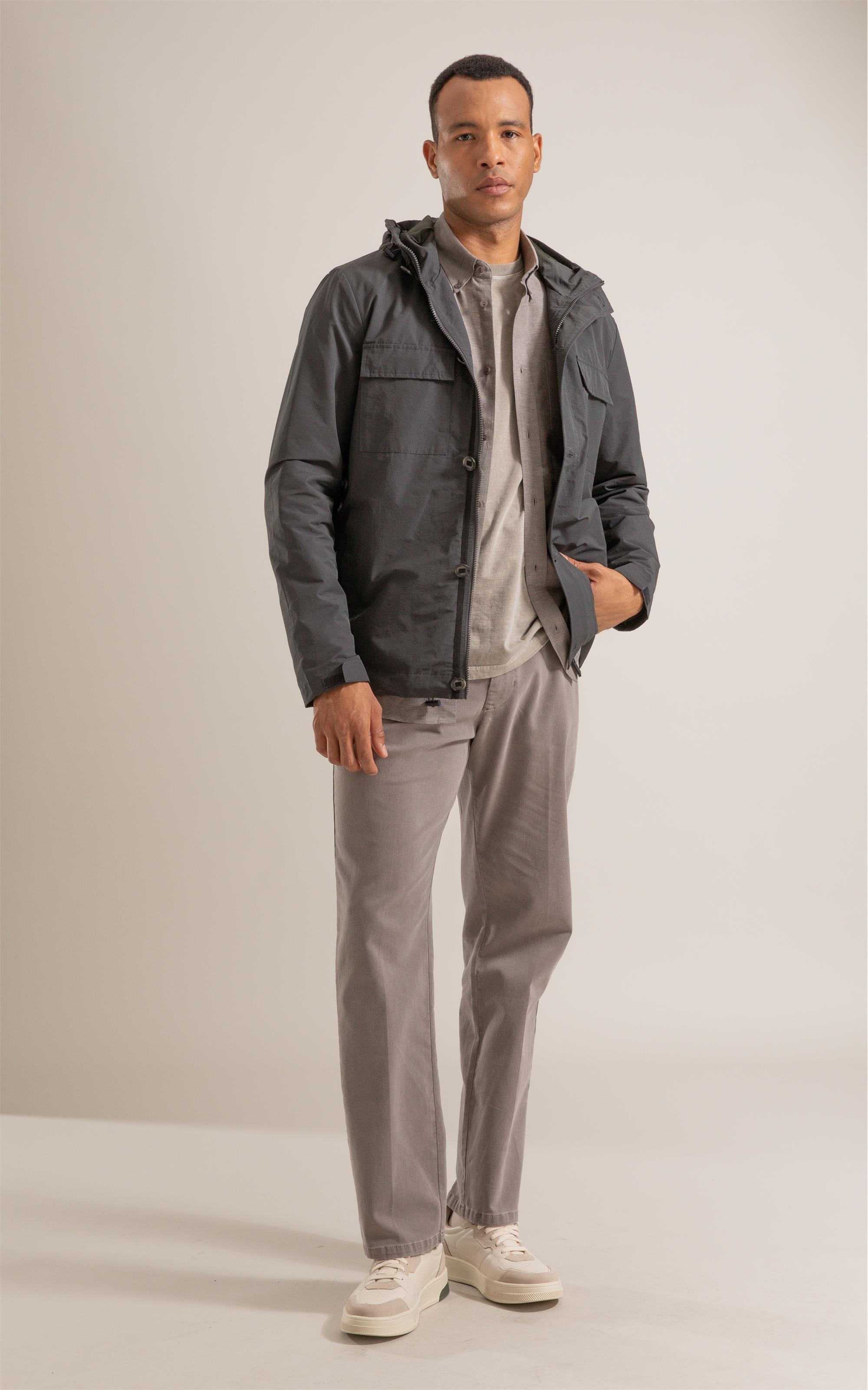Parka Nylon Theodor Chumbo Mescla