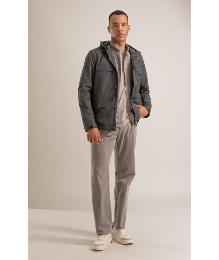Parka Nylon Theodor Chumbo Mescla