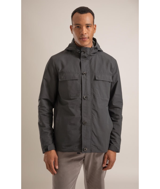 Parka Nylon Theodor Chumbo Mescla