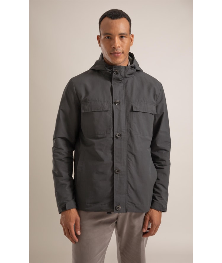 Parka Nylon Theodor Chumbo Mescla