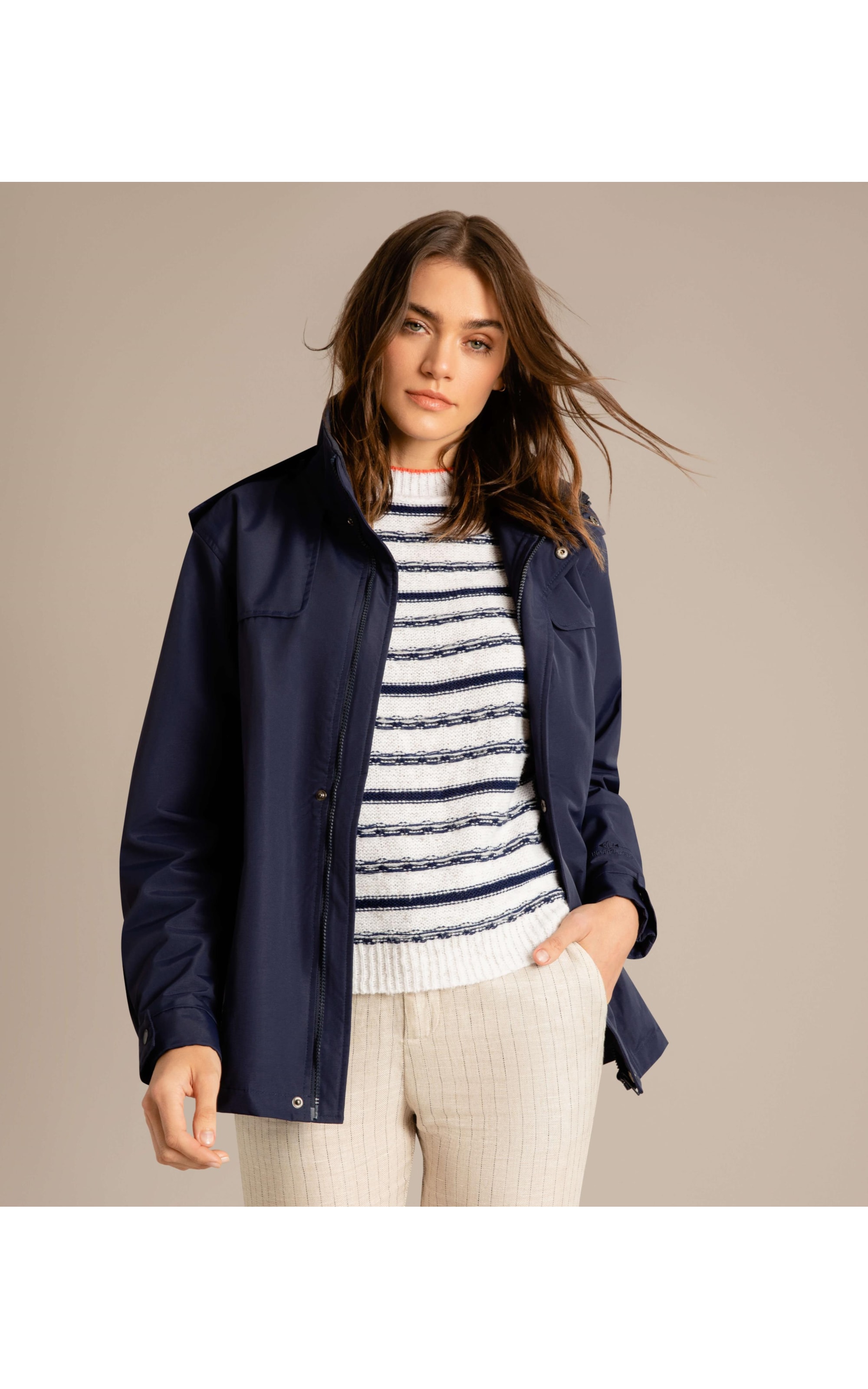 Parka Zurik Nylon Ribbon Dark Navy