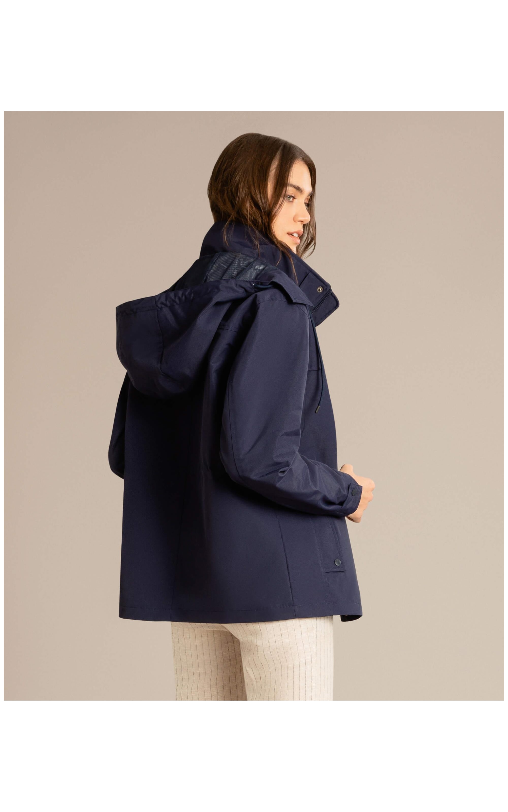 Parka Zurik Nylon Ribbon Dark Navy