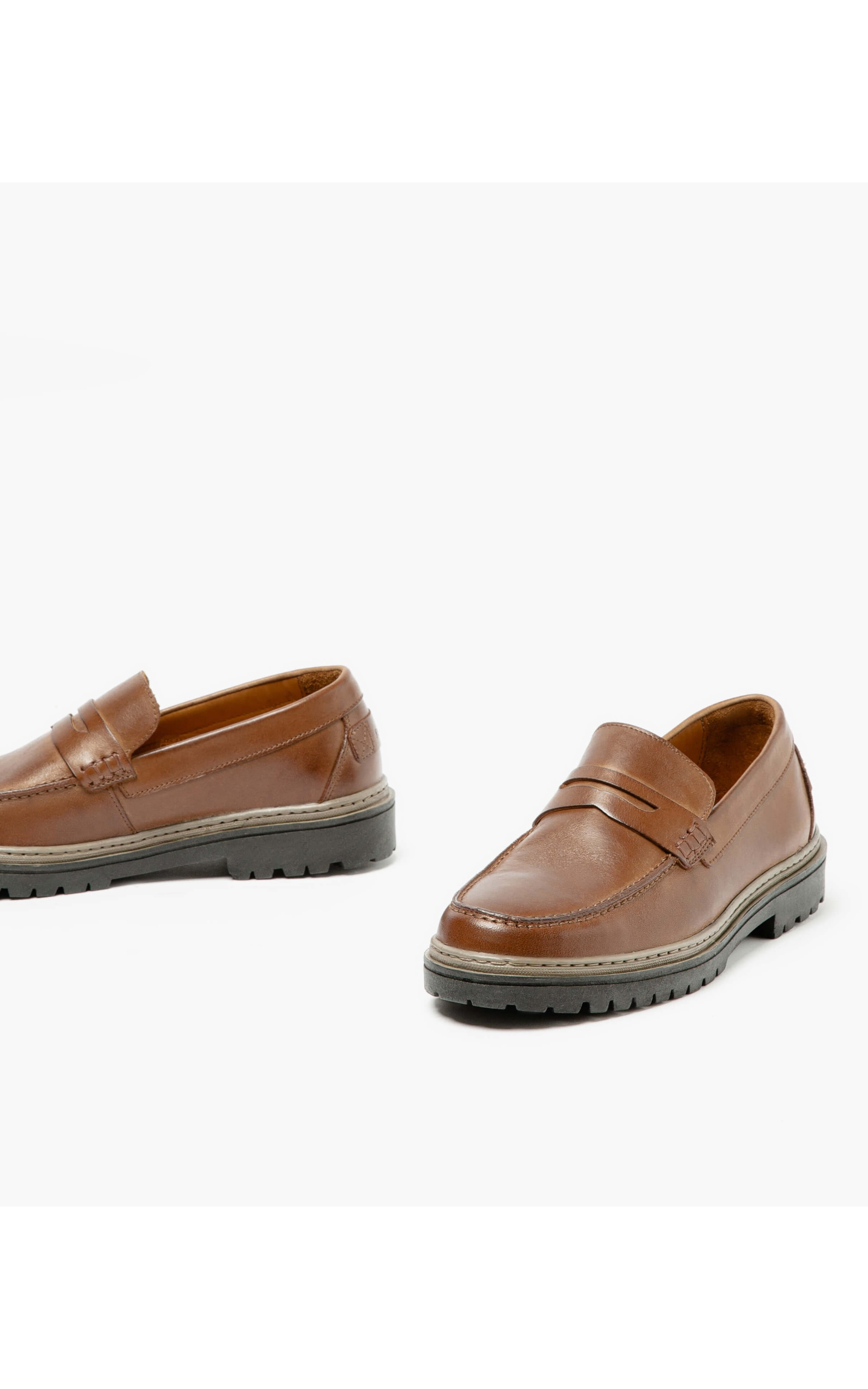 Penny Loafer Rubber  Marrom