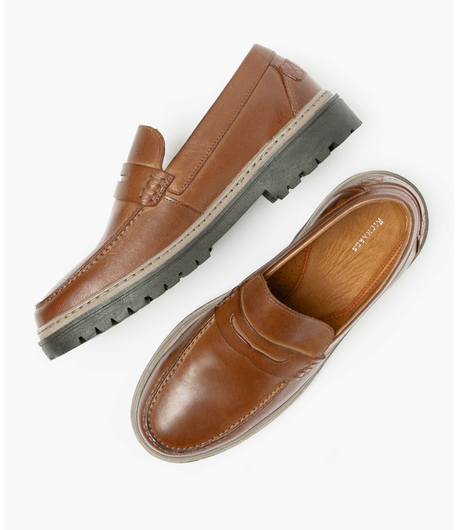 Penny Loafer Rubber  Marrom