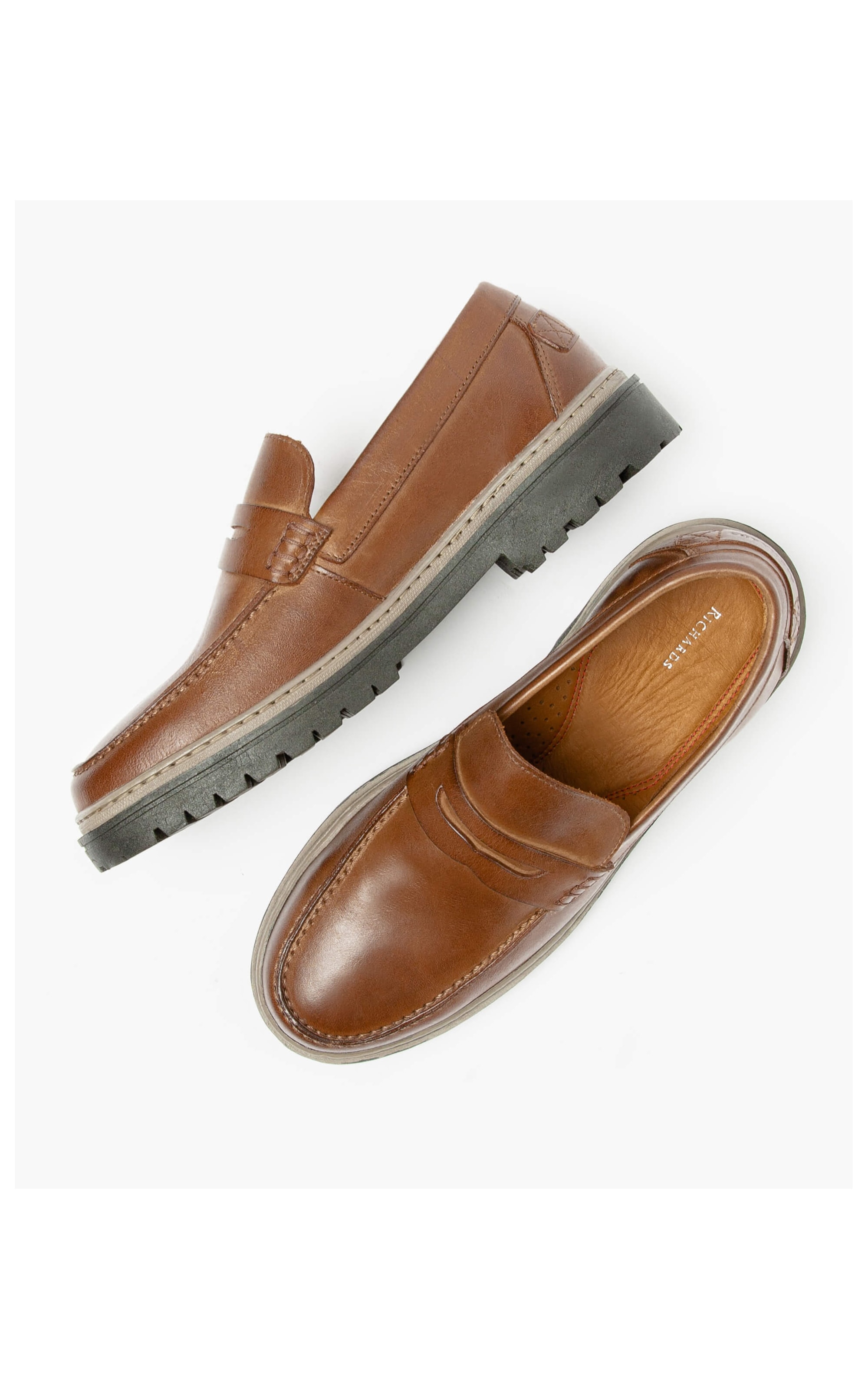 Penny Loafer Rubber  Marrom