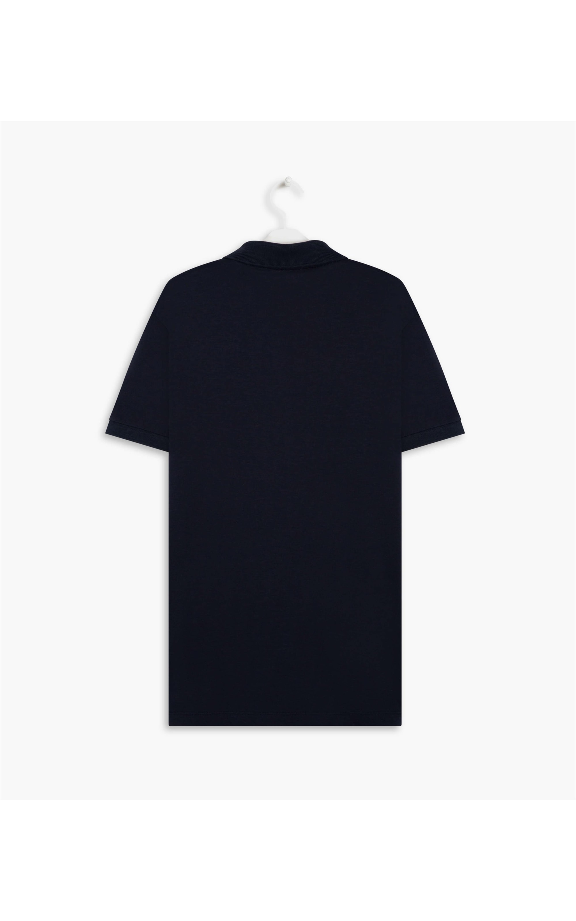 Polo Basic Grid Pima Dark Navy