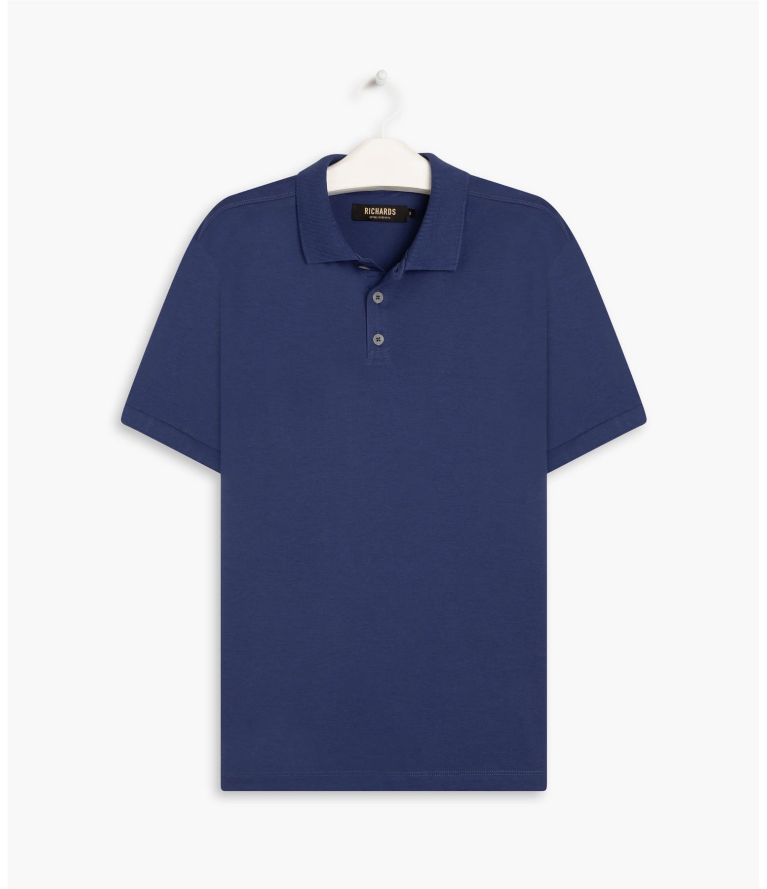 Polo Basic Grid Pima Dark Navy