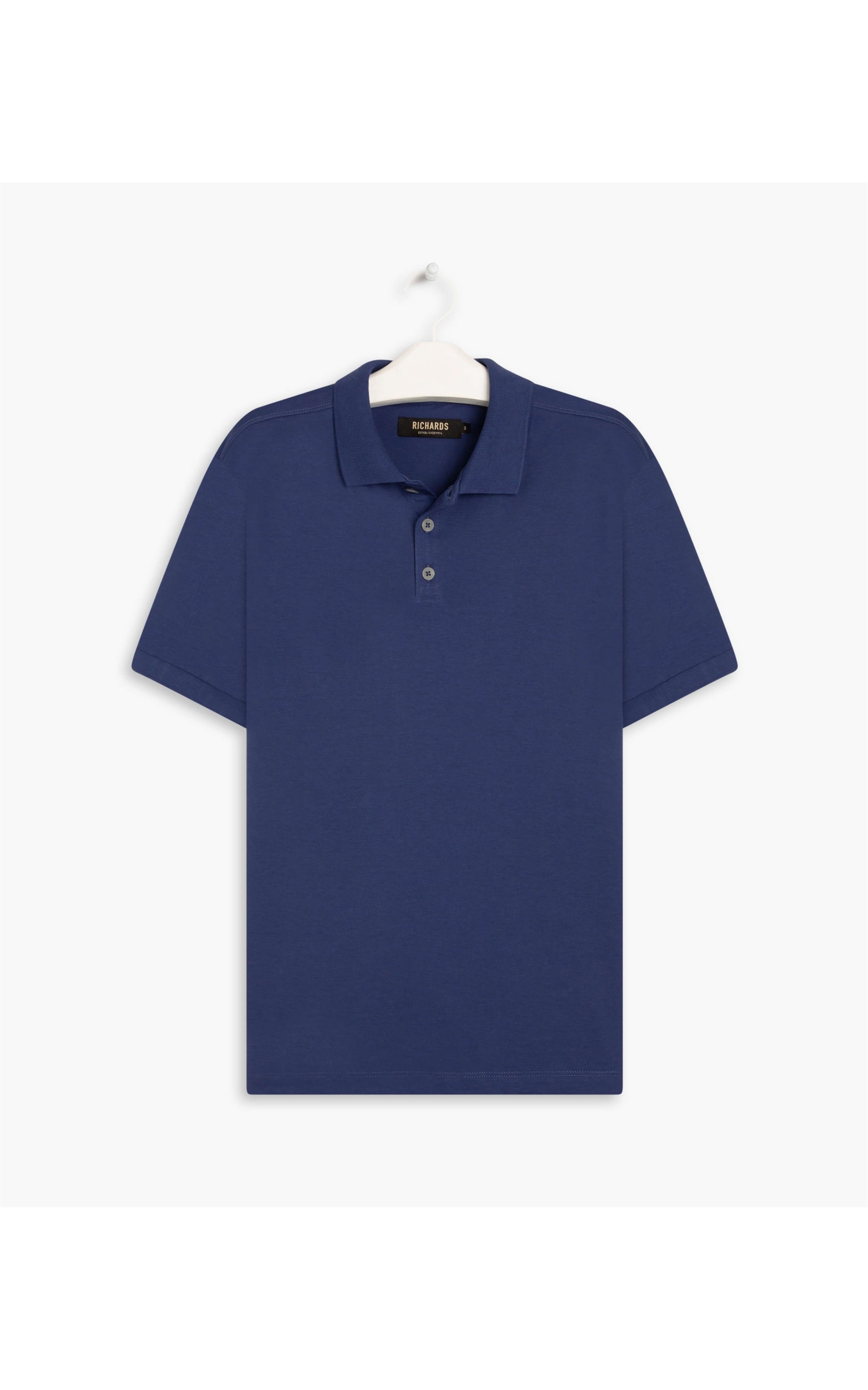 Polo Basic Grid Pima Dark Navy