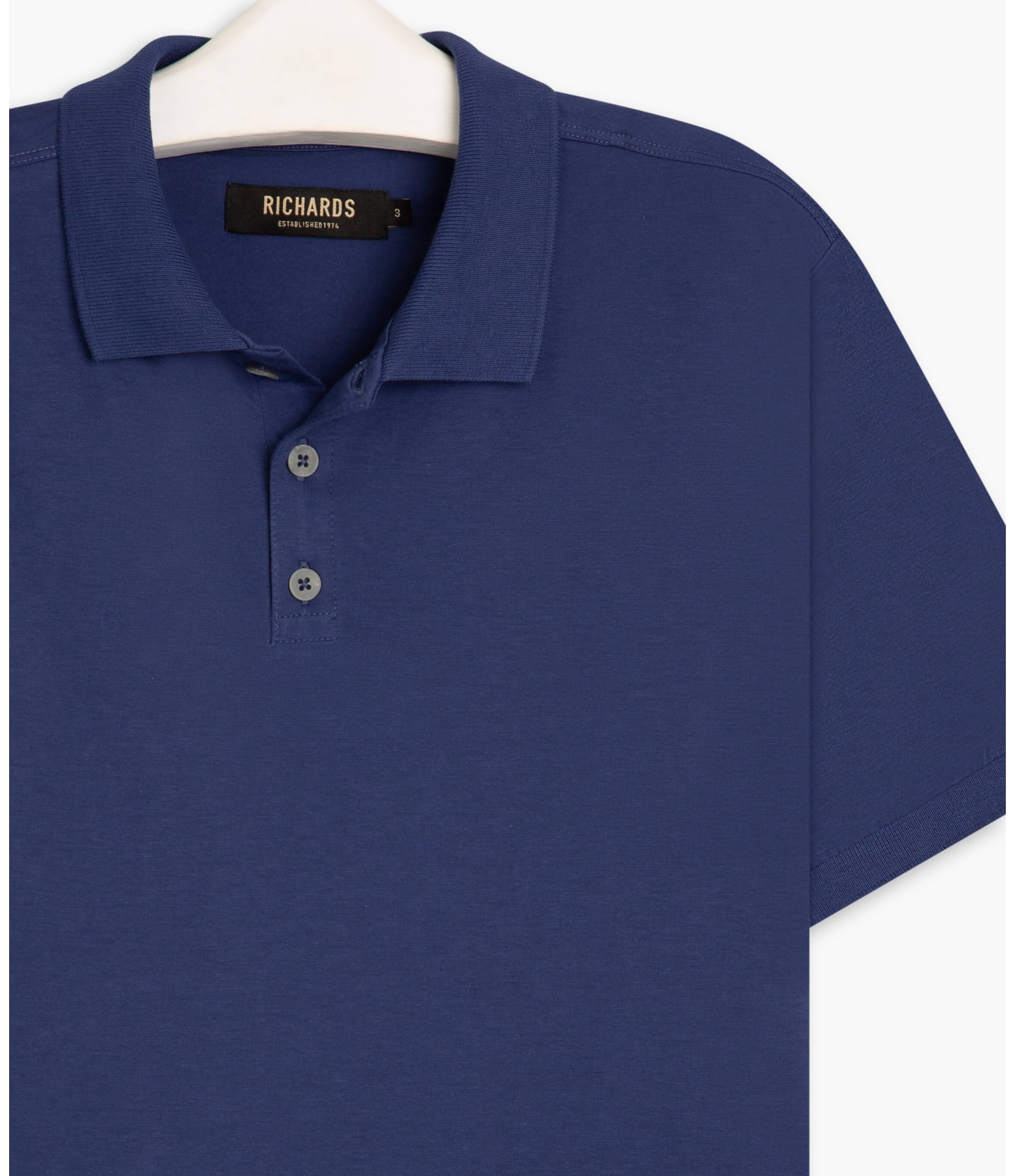 Polo Basic Grid Pima Dark Navy