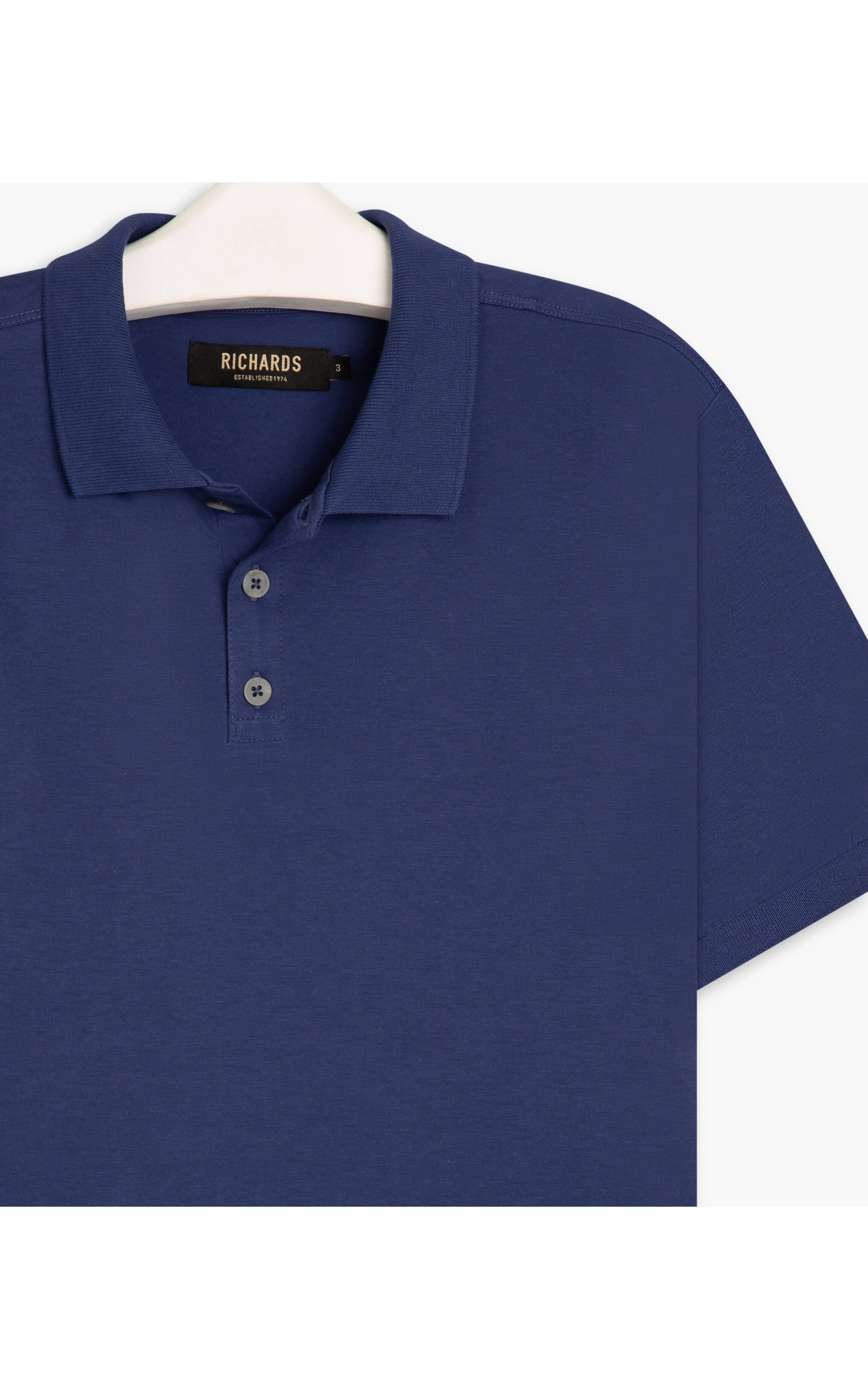 Polo Basic Grid Pima Dark Navy