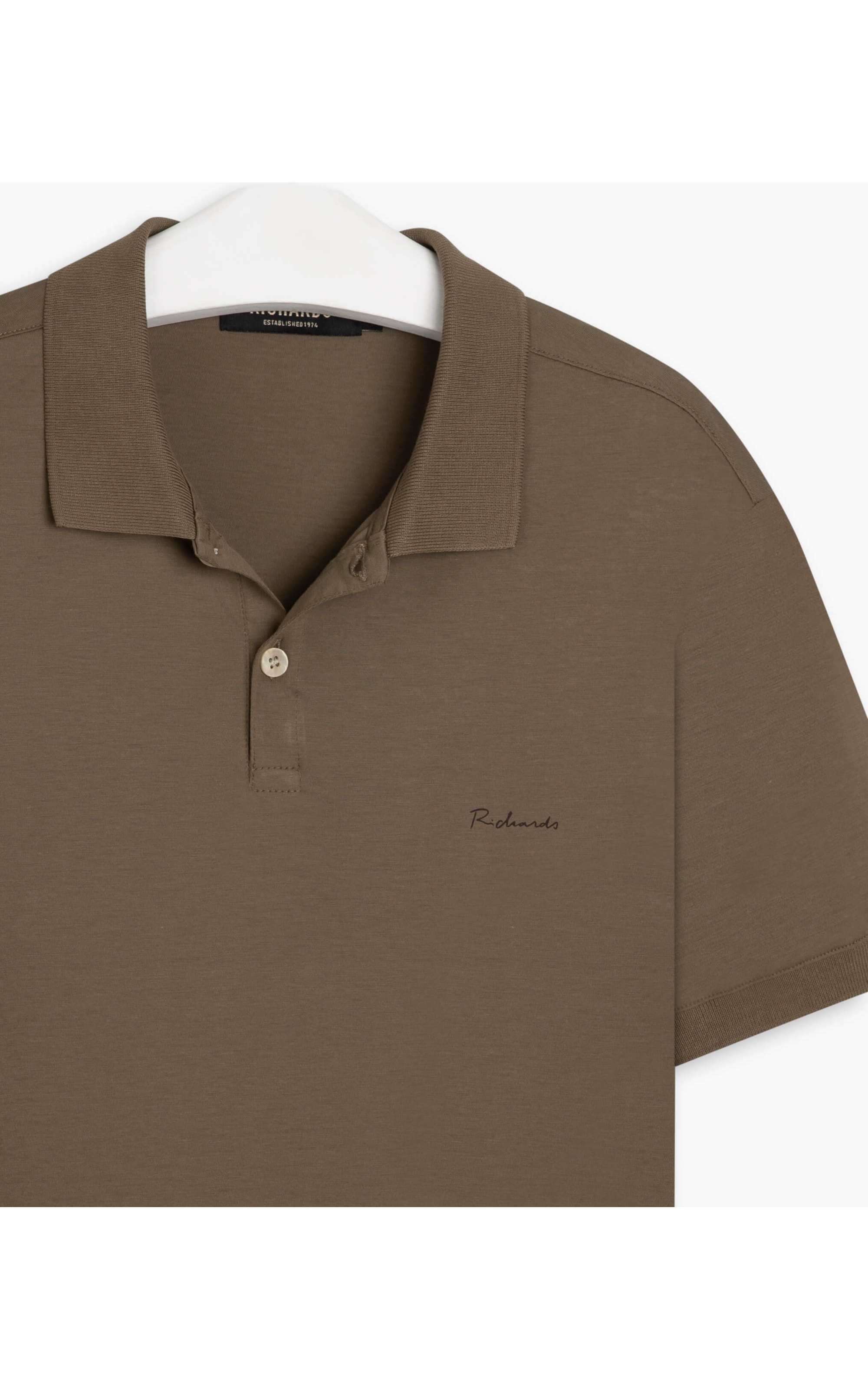 Polo Basic Grid Pima Havana