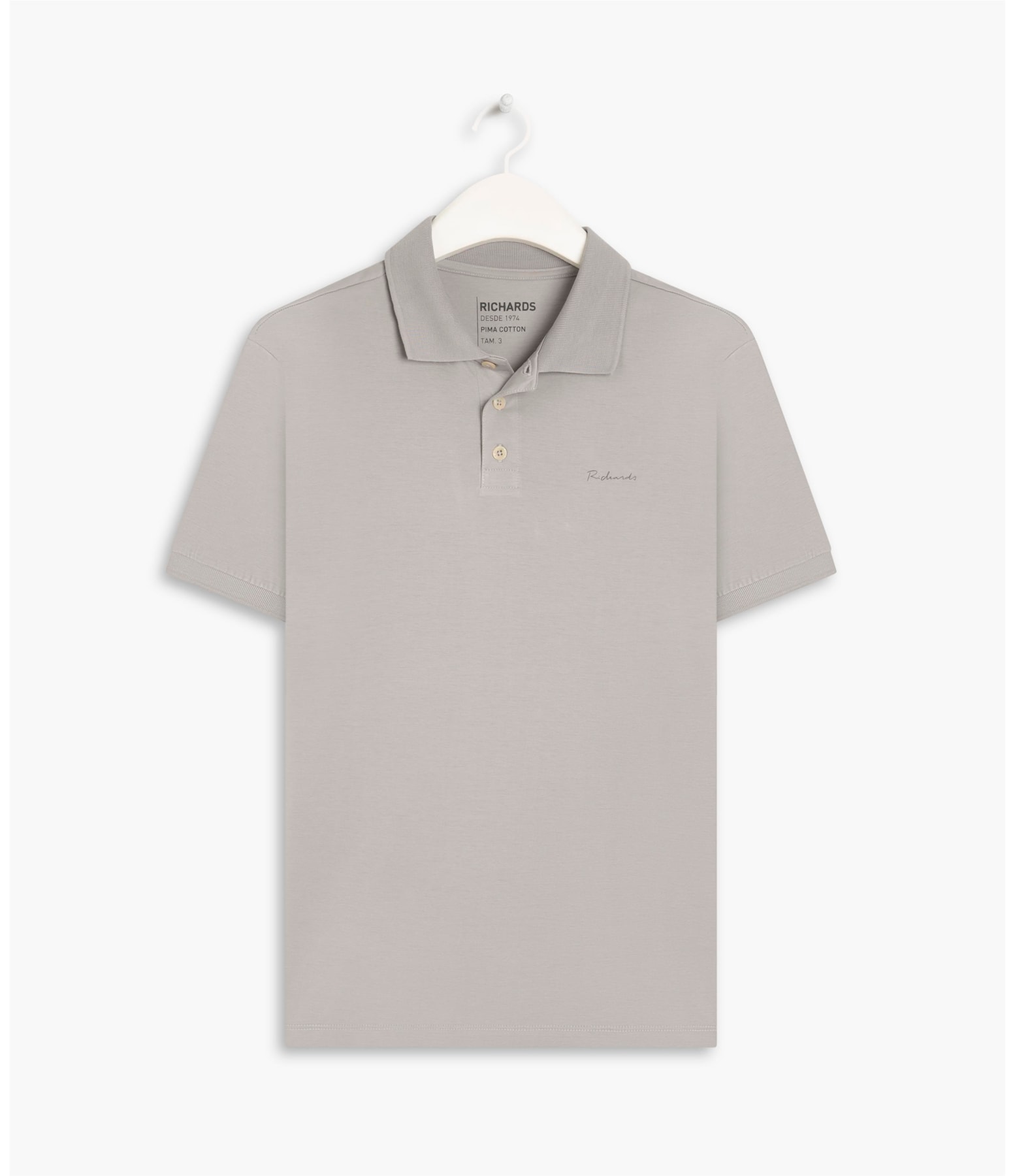 Polo Basic Grid Pima Husk