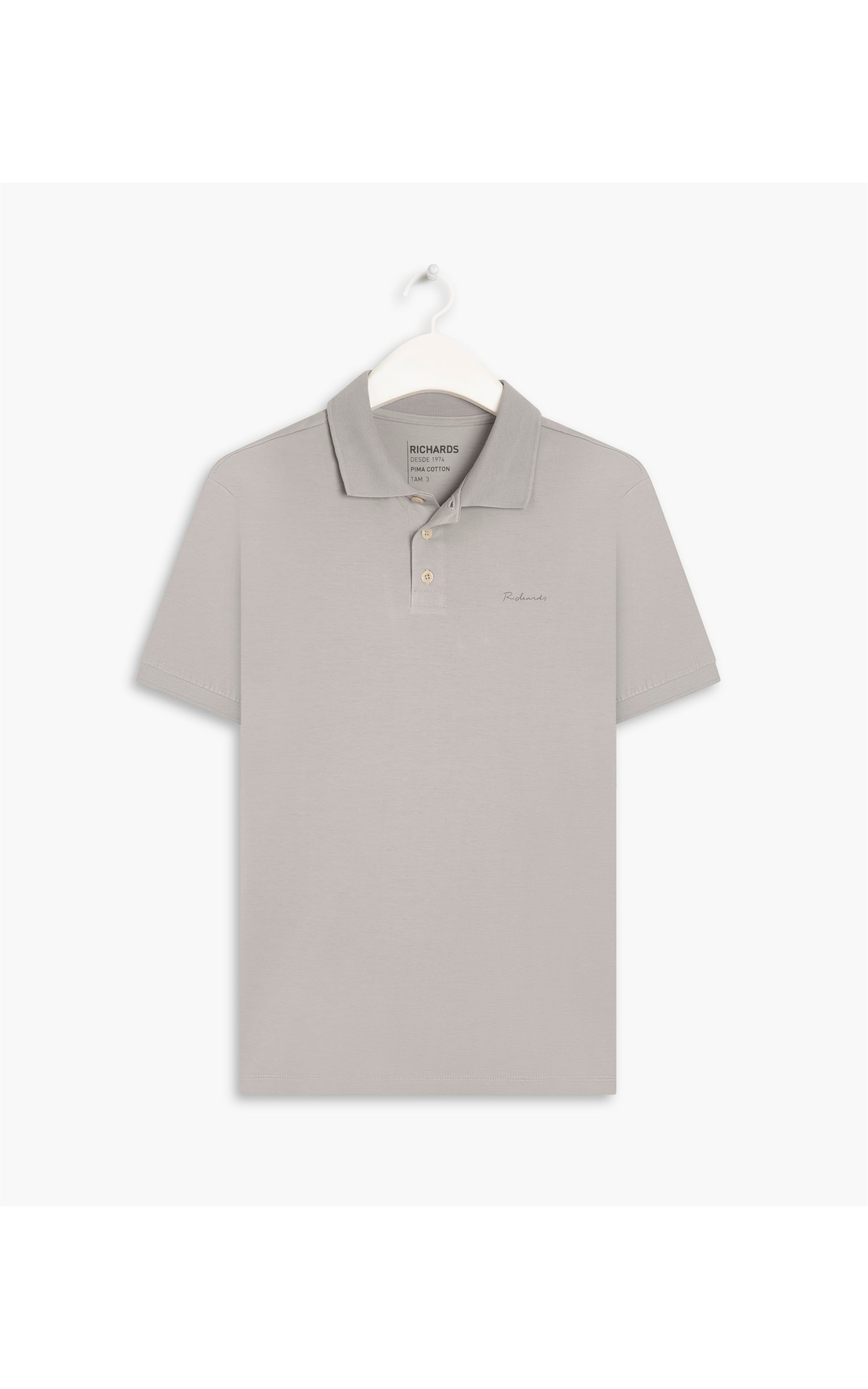 Polo Basic Grid Pima Husk