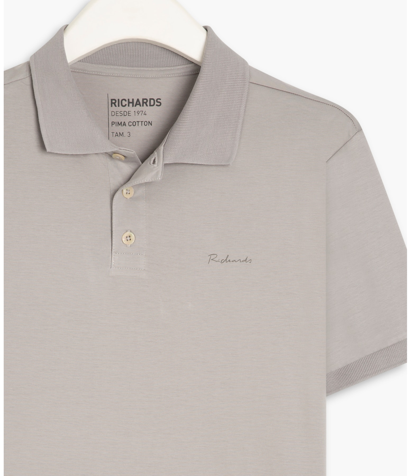 Polo Basic Grid Pima Husk