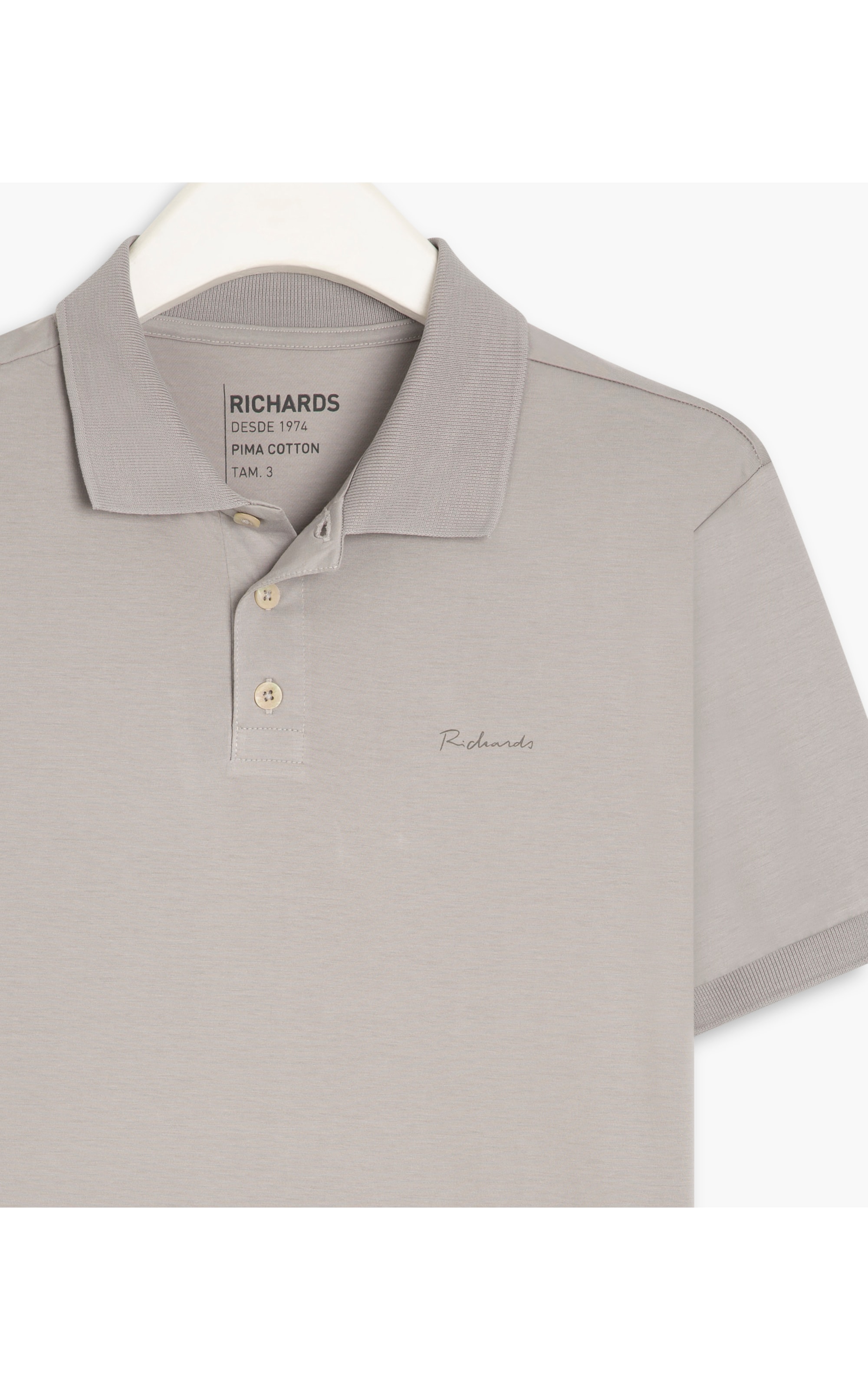 Polo Basic Grid Pima Husk