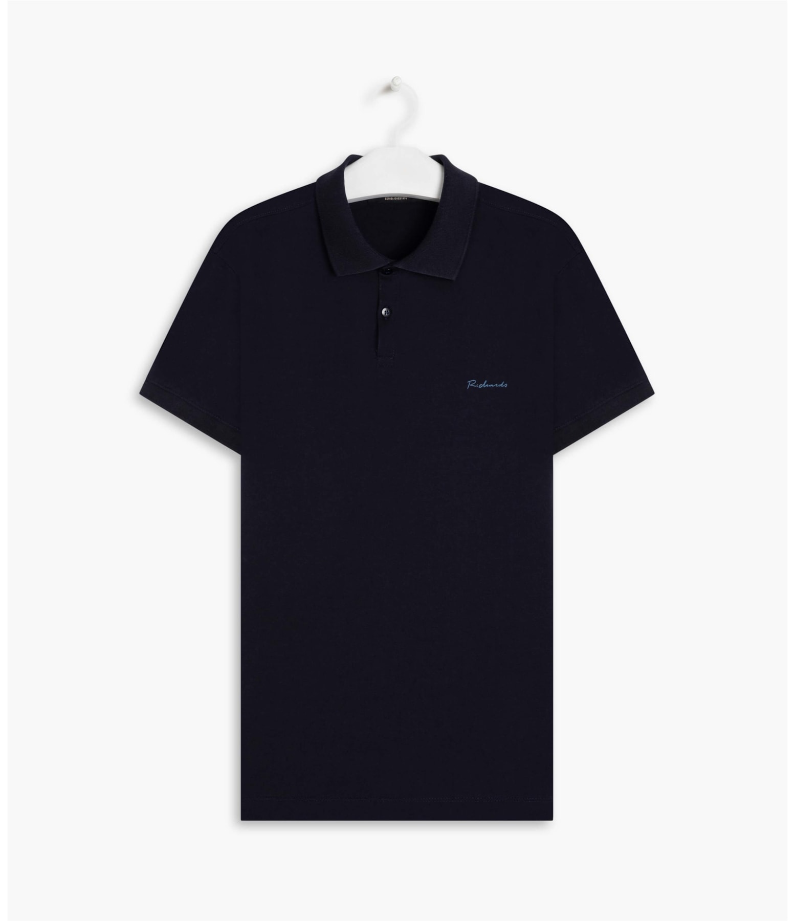 Polo Basic Grid Pima Marinho