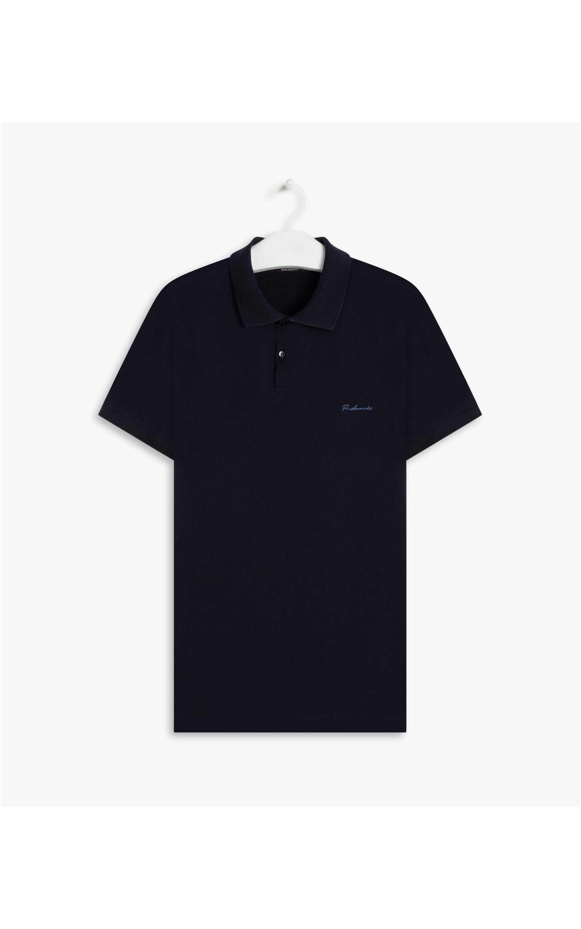 Polo Basic Grid Pima Marinho