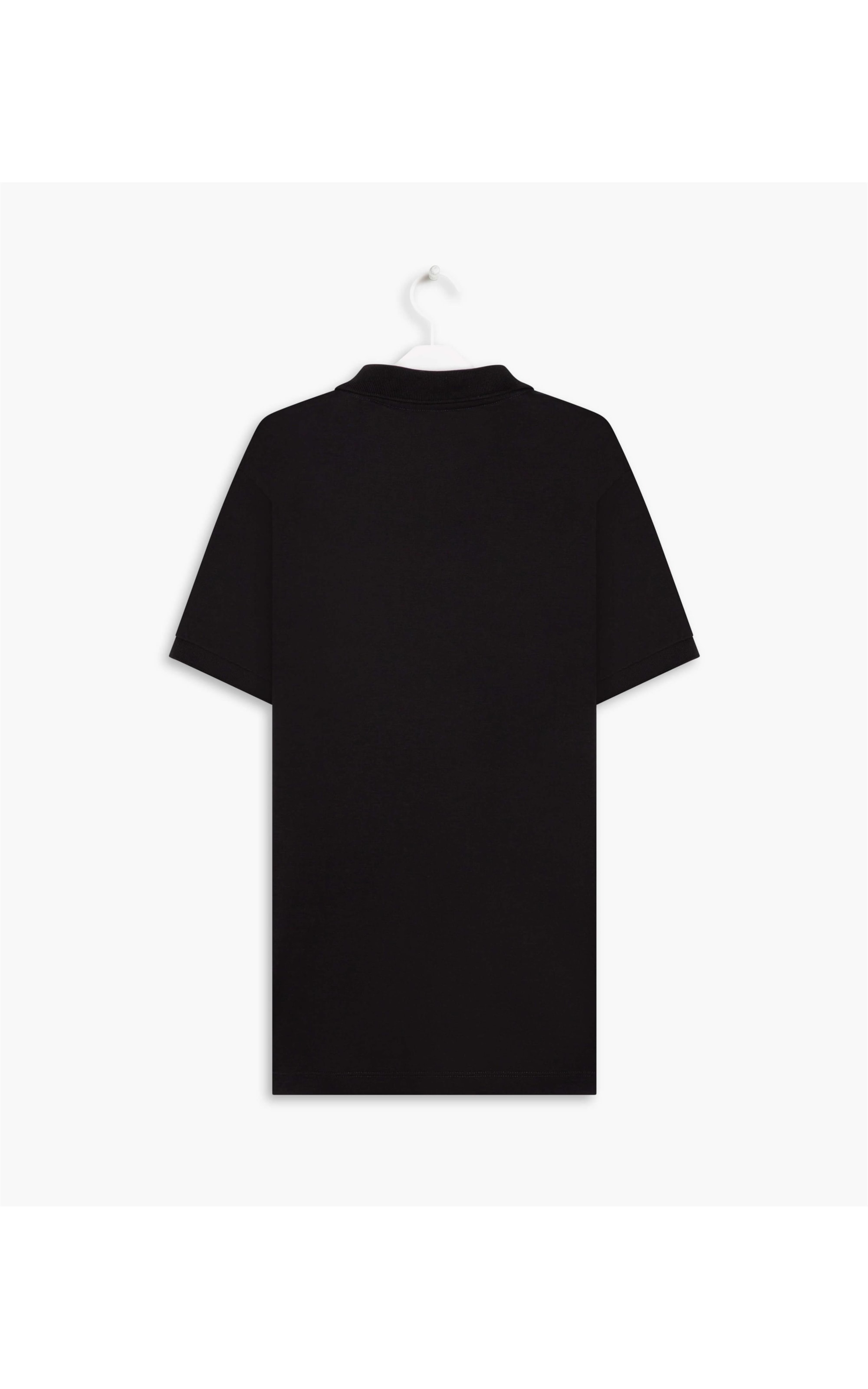 Polo Basic Grid Pima Preto