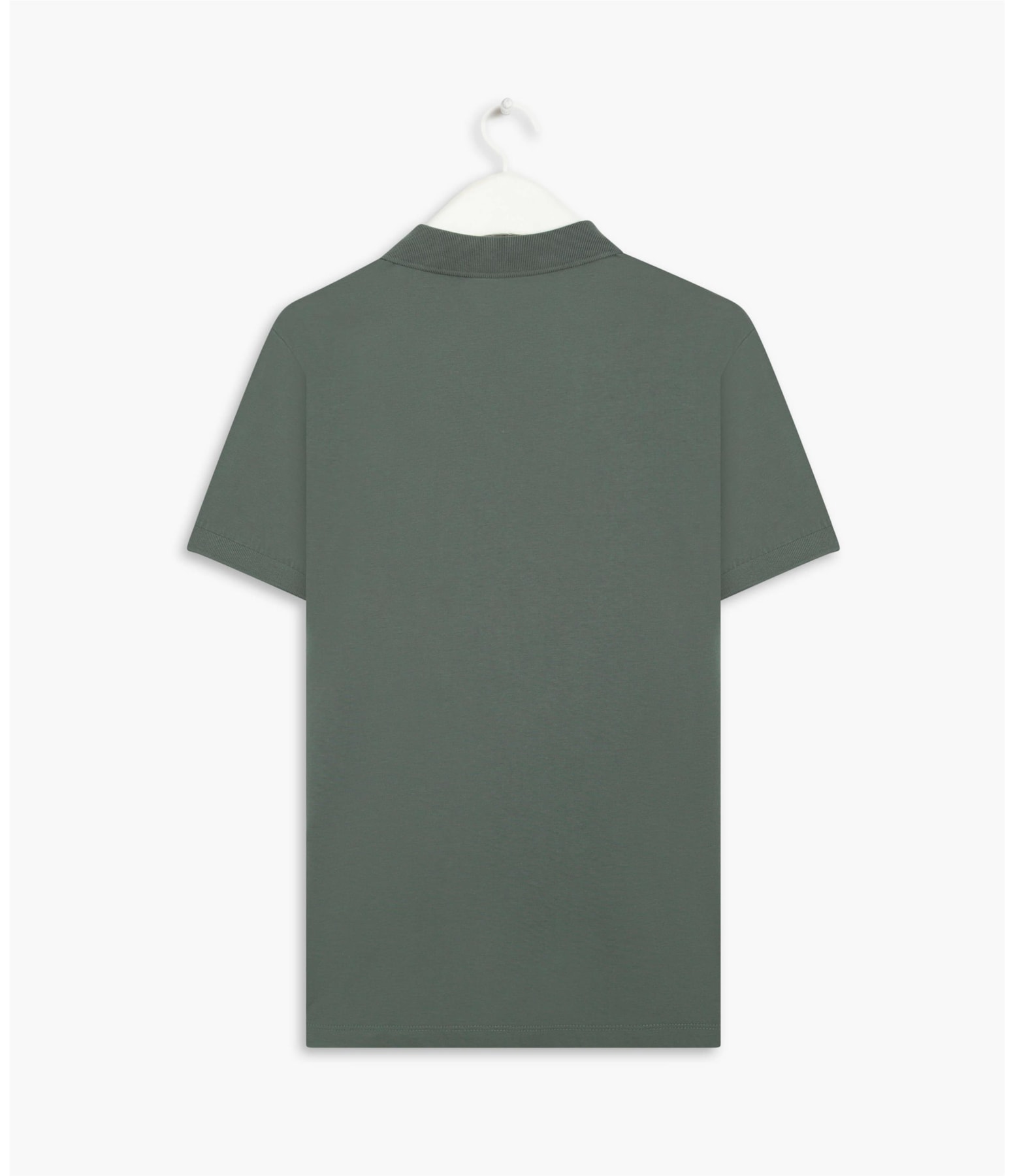 Polo Basic Grid Pima Verde Escuro