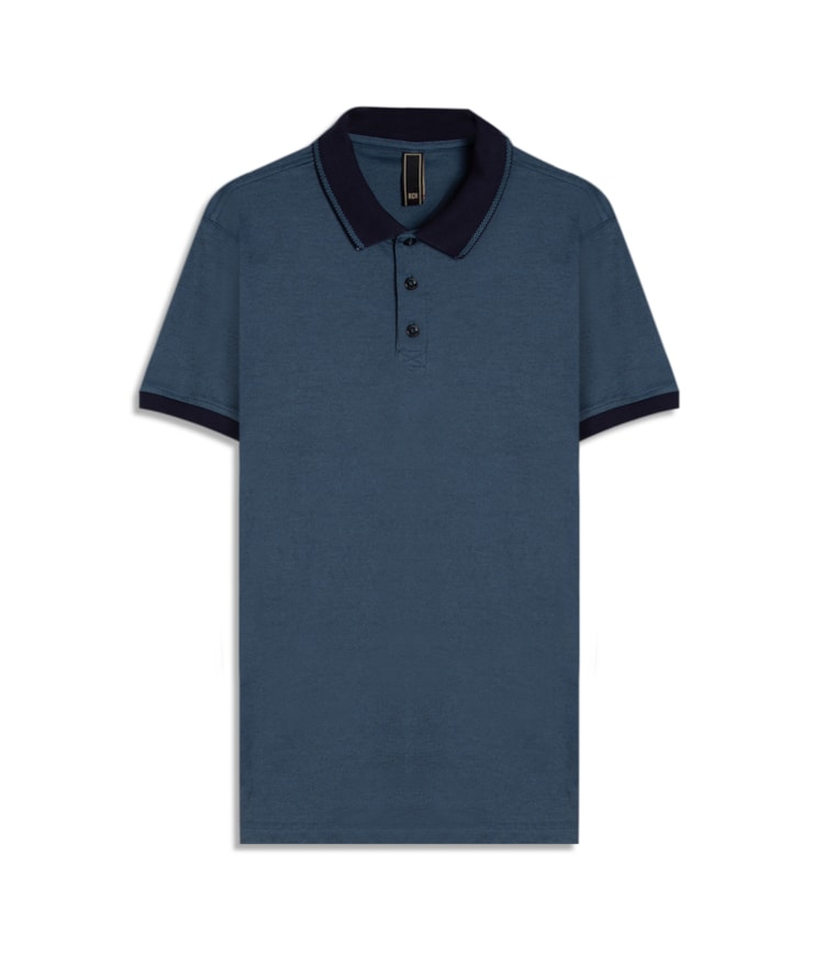 Polo Casual Greg Pima Azul Medio
