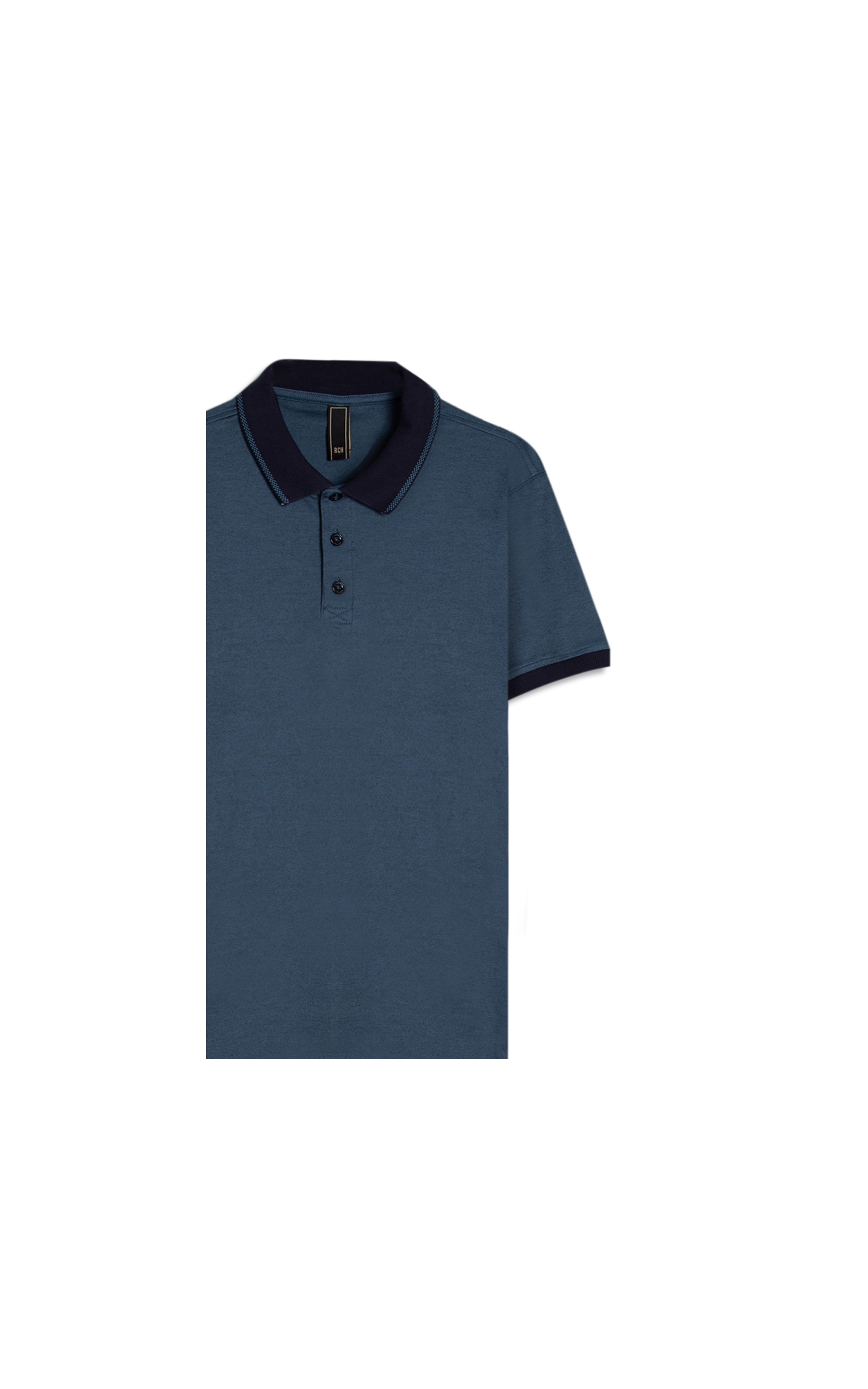 Polo Casual Greg Pima Azul Medio