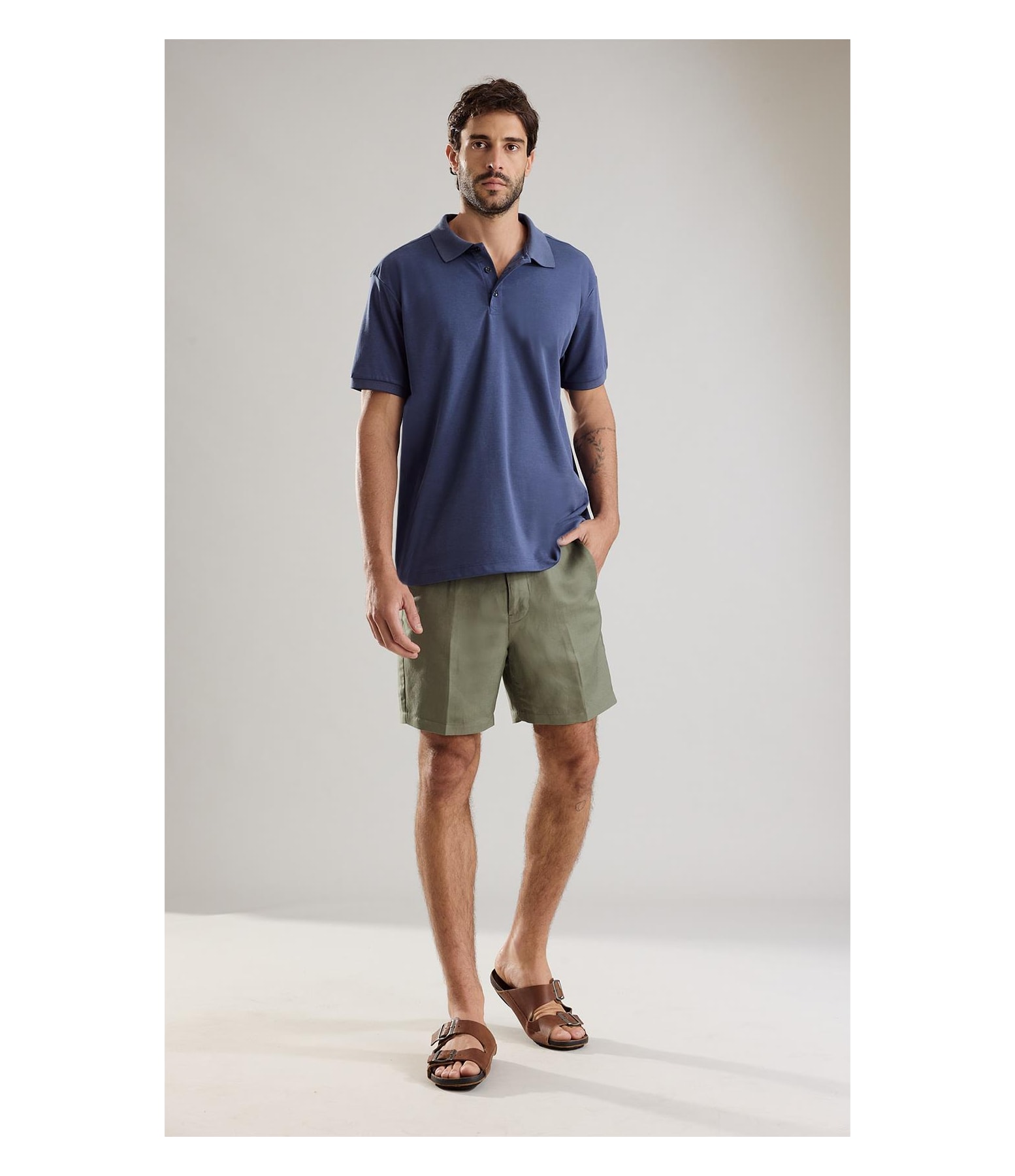 Polo Casual Greg Pima Cinza