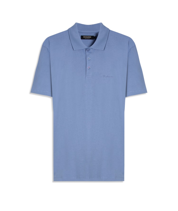 Polo Casual Pima Azul Pervante
