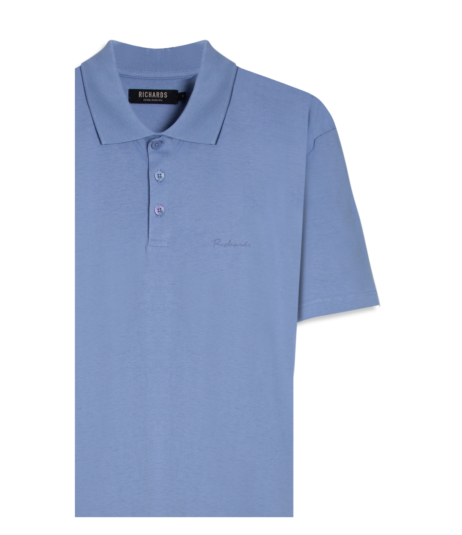 Polo Casual Pima Azul Pervante