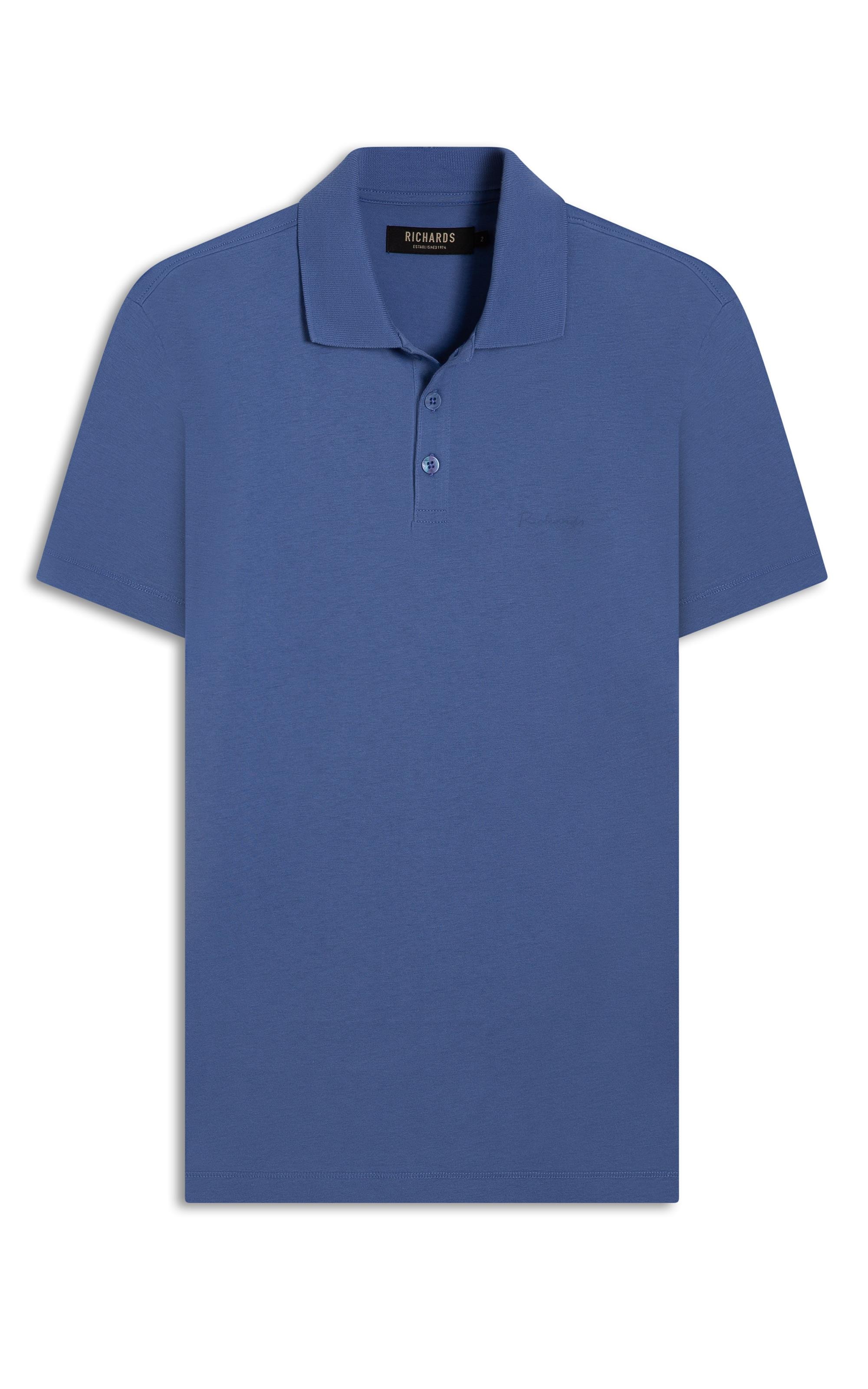 Polo Casual Pima Mc Azul Jeans