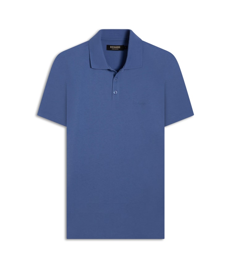 Polo Casual Pima Mc Azul Jeans