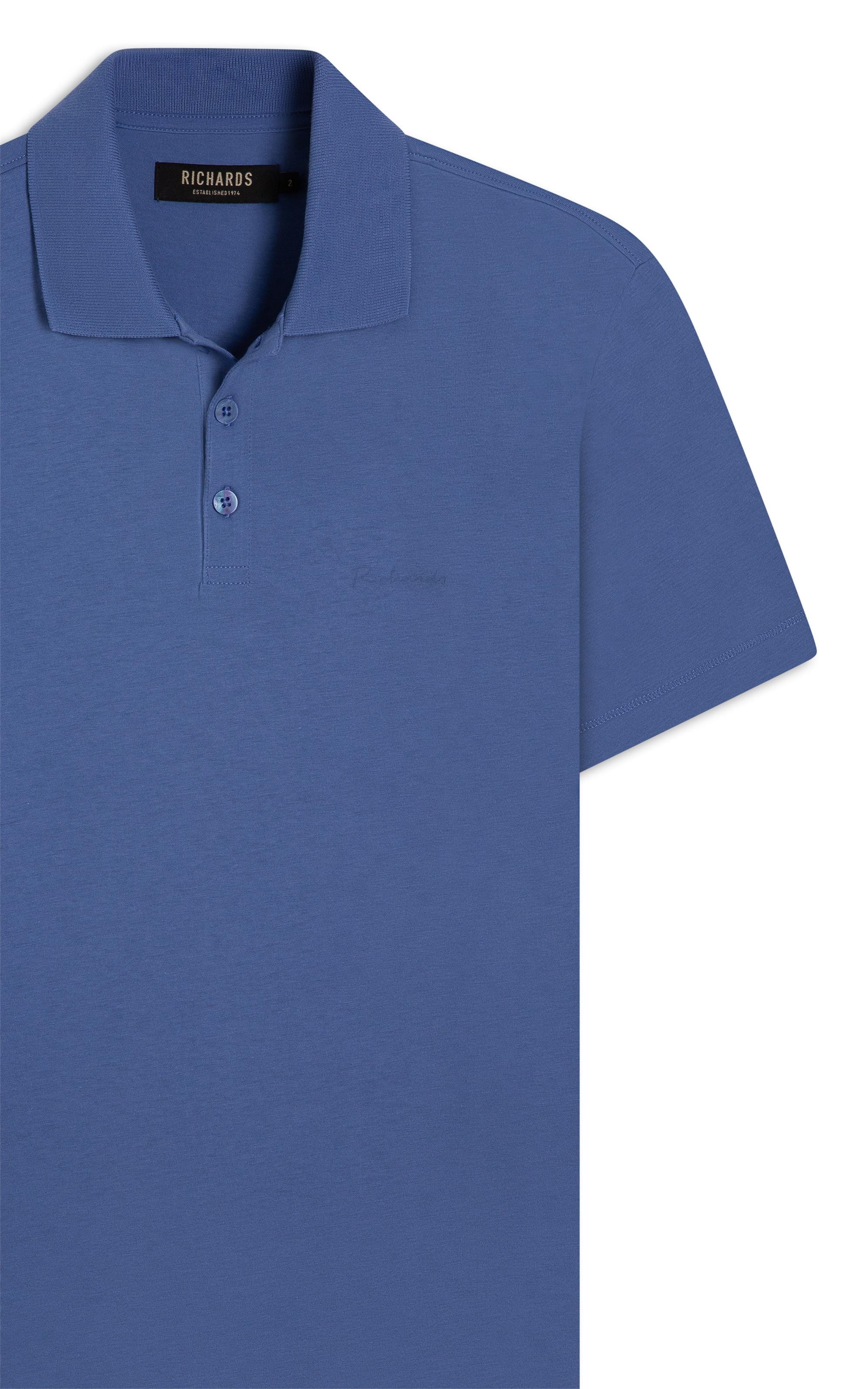 Polo Casual Pima Mc Azul Jeans