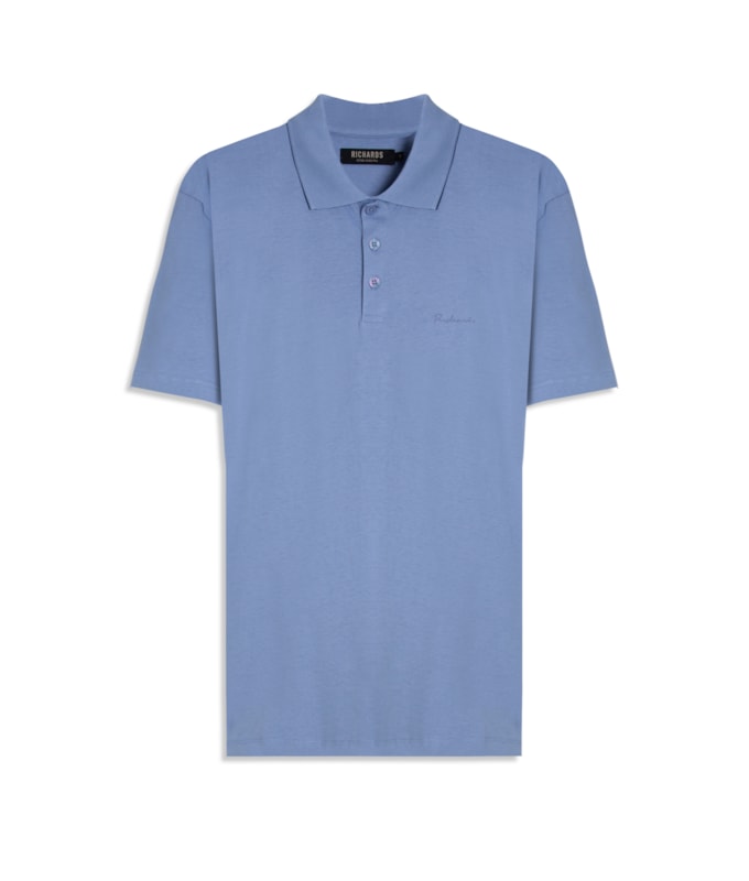 Polo Casual Pima Mc Azul Pervante