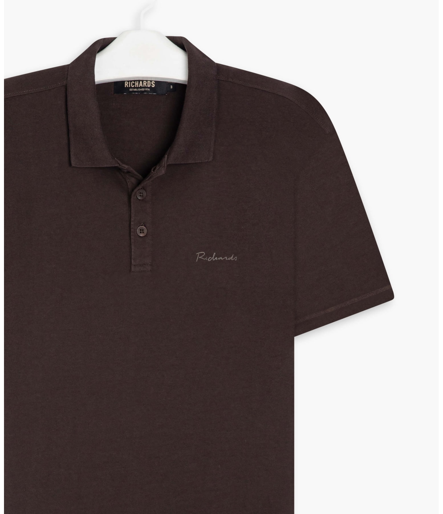 Polo Casual Pima Mc Dark Brown