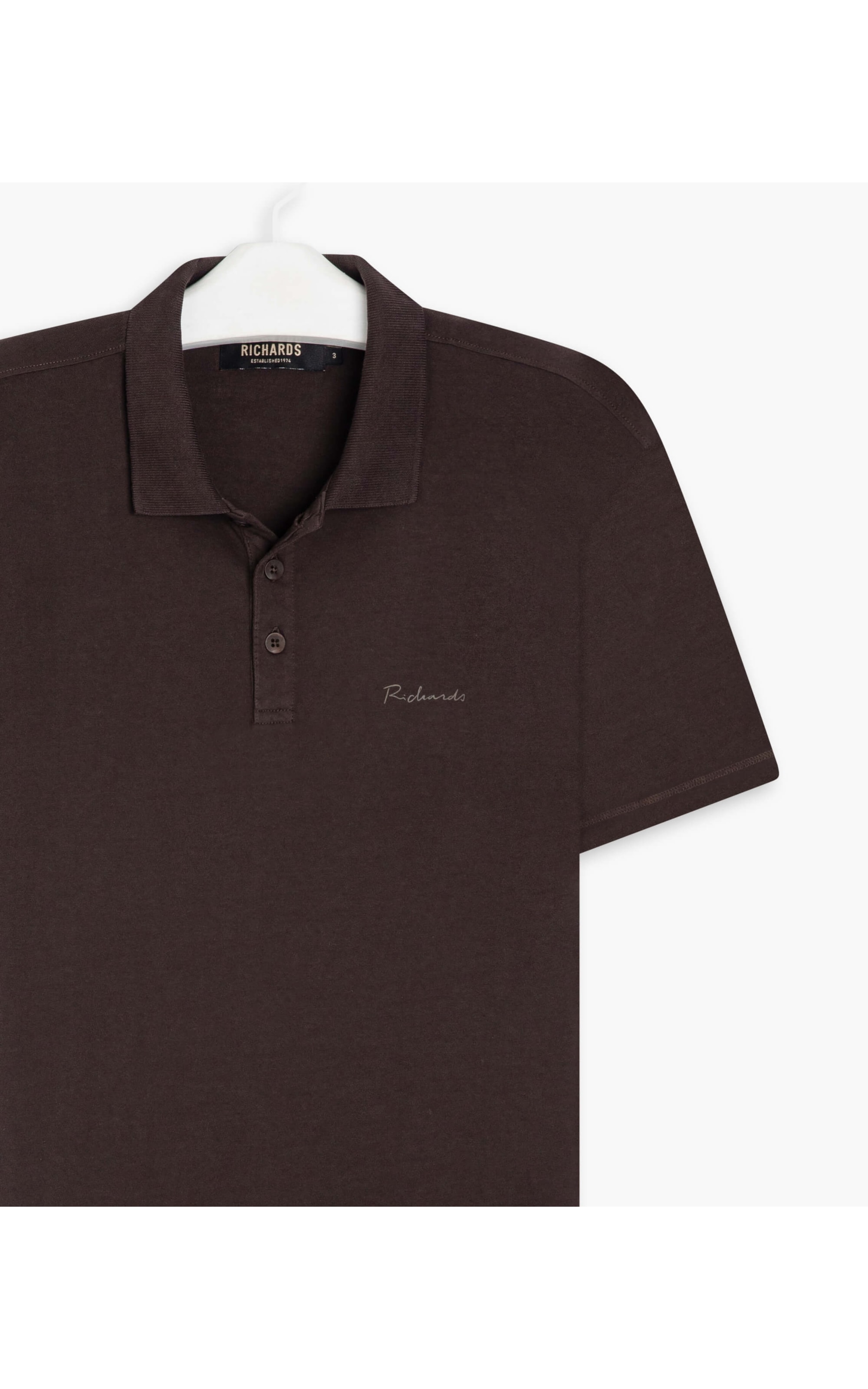 Polo Casual Pima Mc Dark Brown