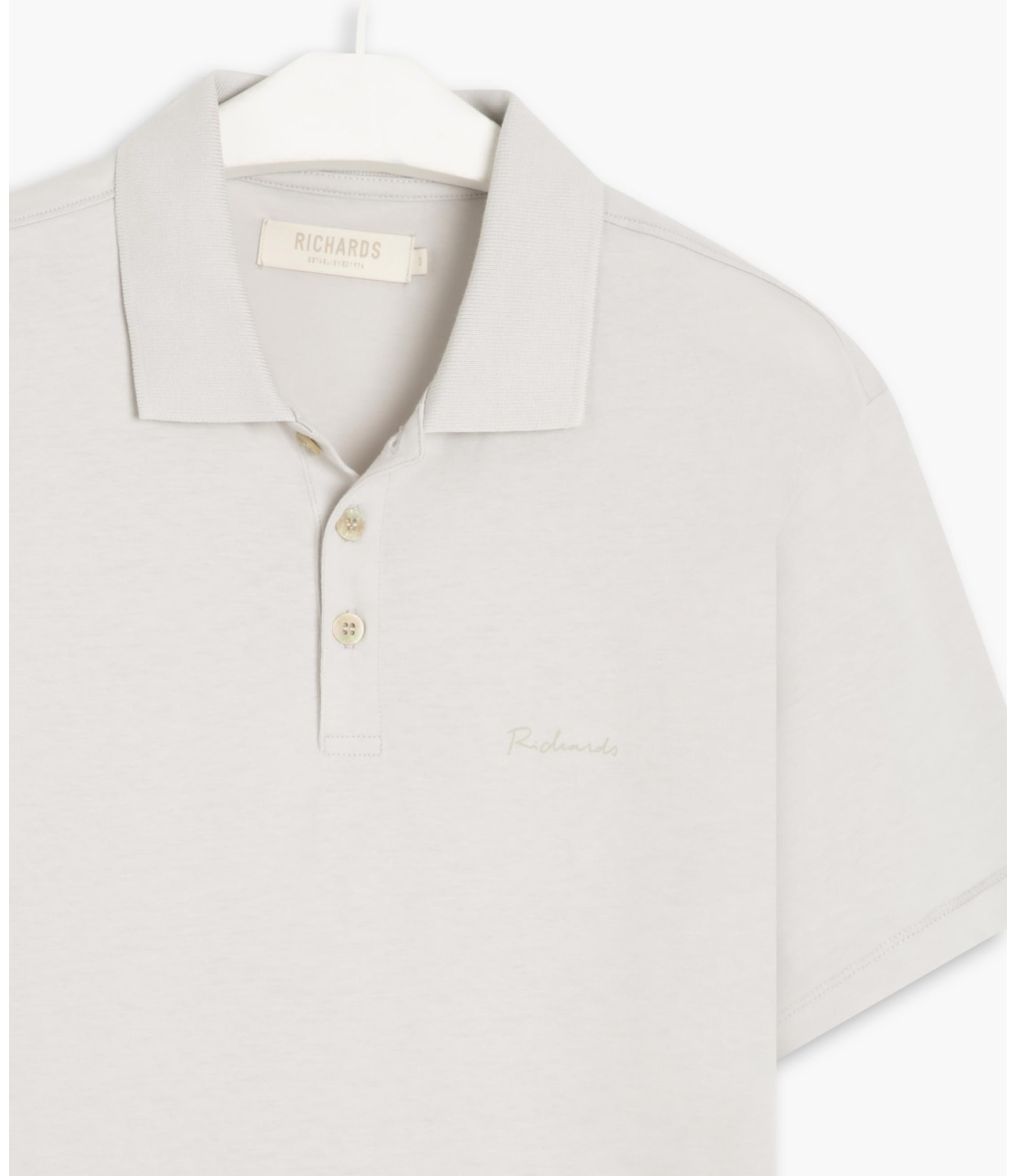 Polo Casual Pima Mc Prata