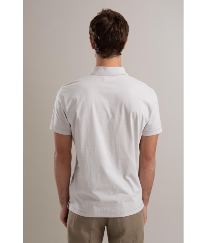 Polo Casual Pima Mc Prata