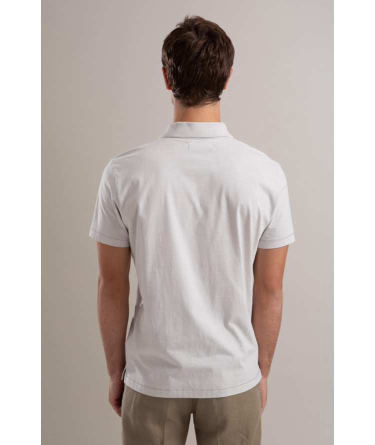 Polo Casual Pima Mc Prata