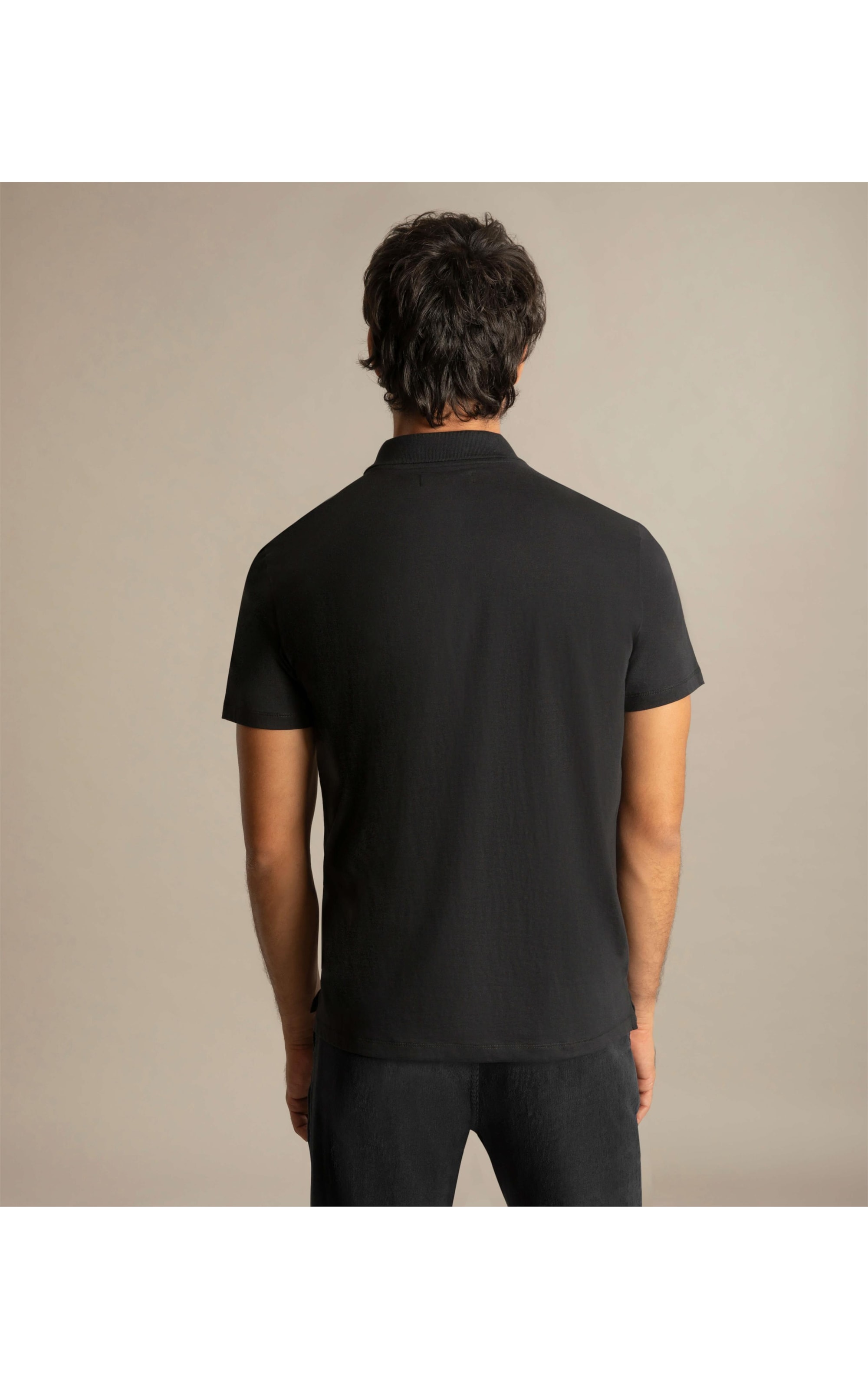 Polo Casual Pima Mc Preto