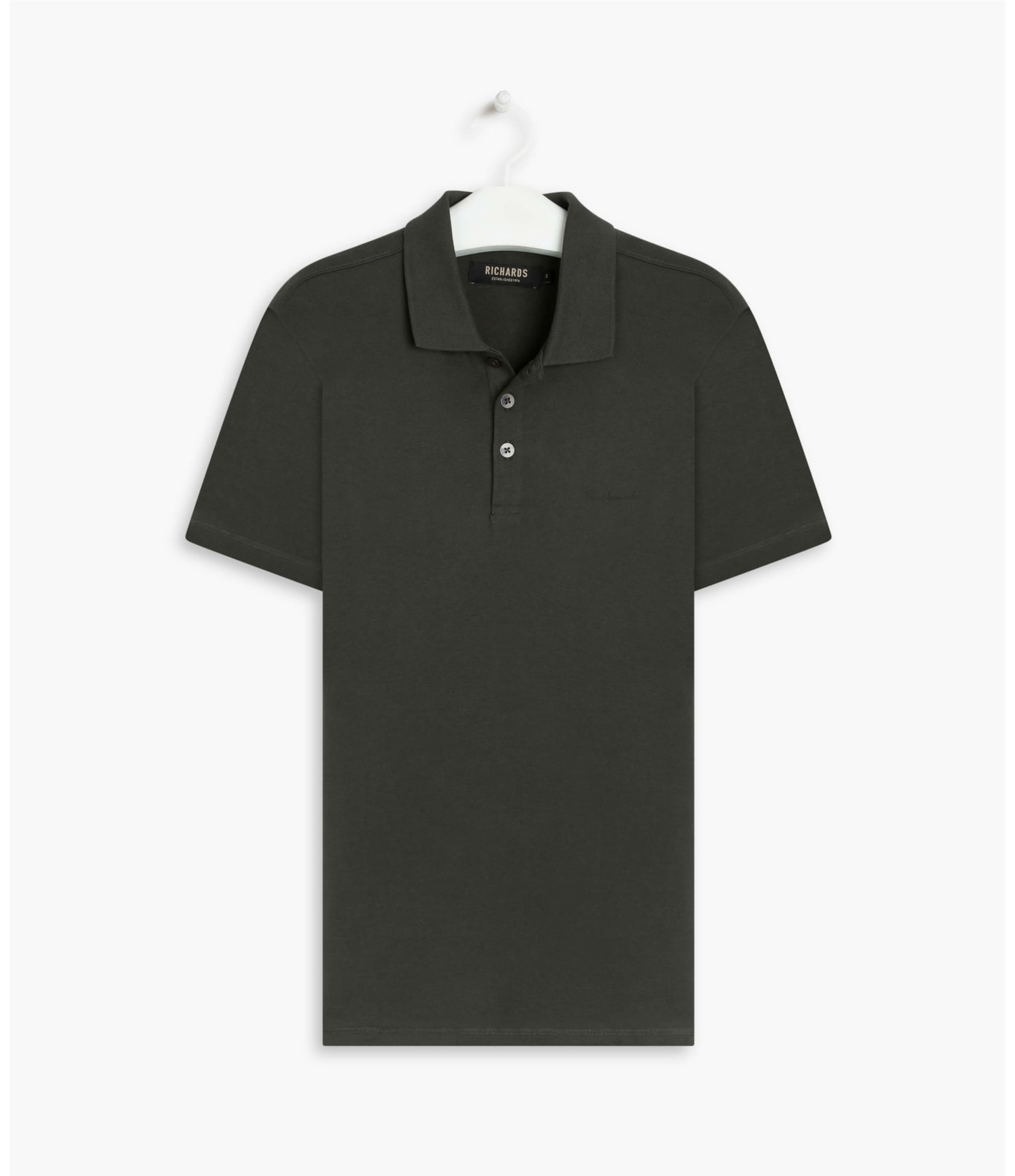 Polo Casual Pima Mc Verde Militar