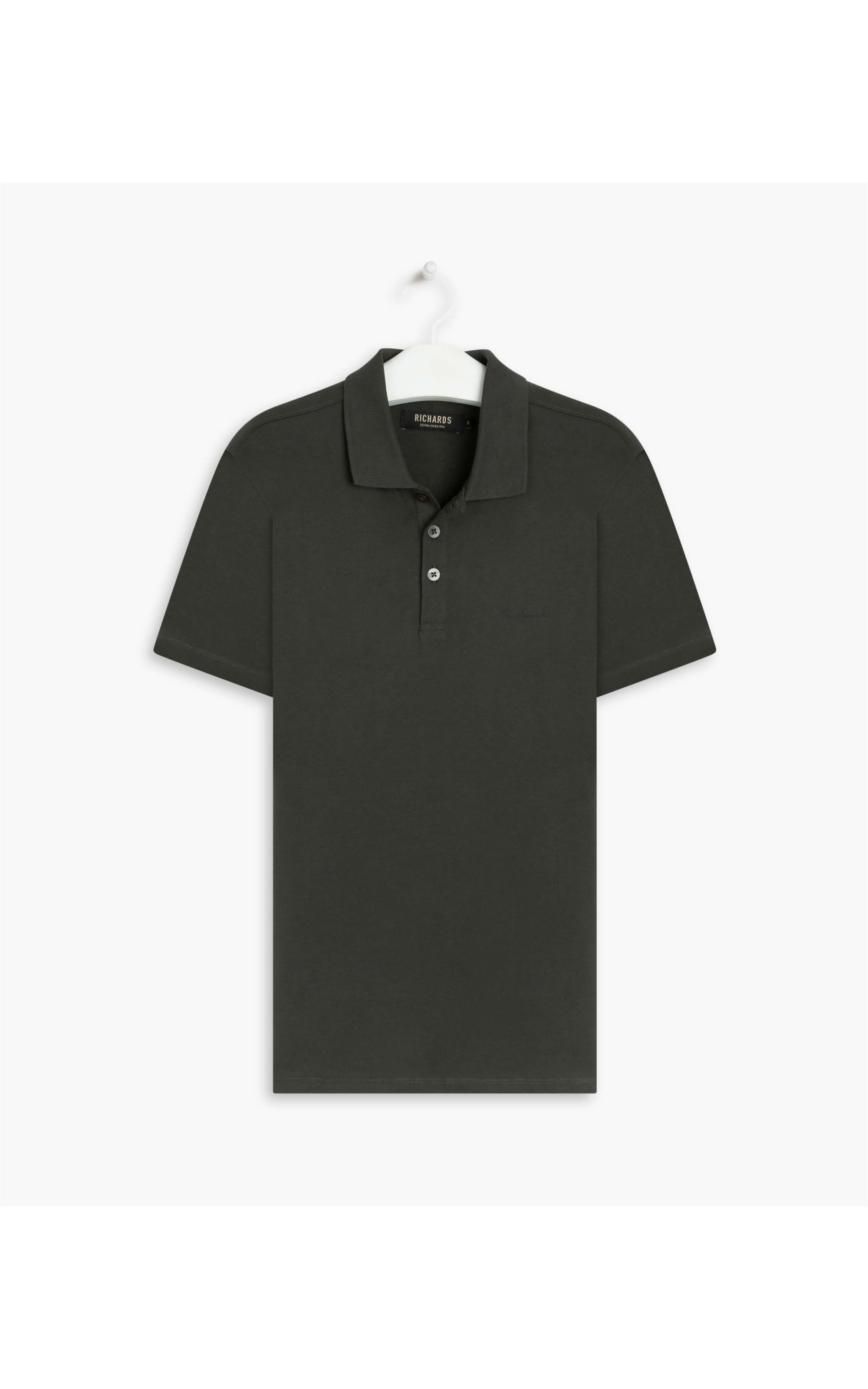 Polo Casual Pima Mc Verde Militar