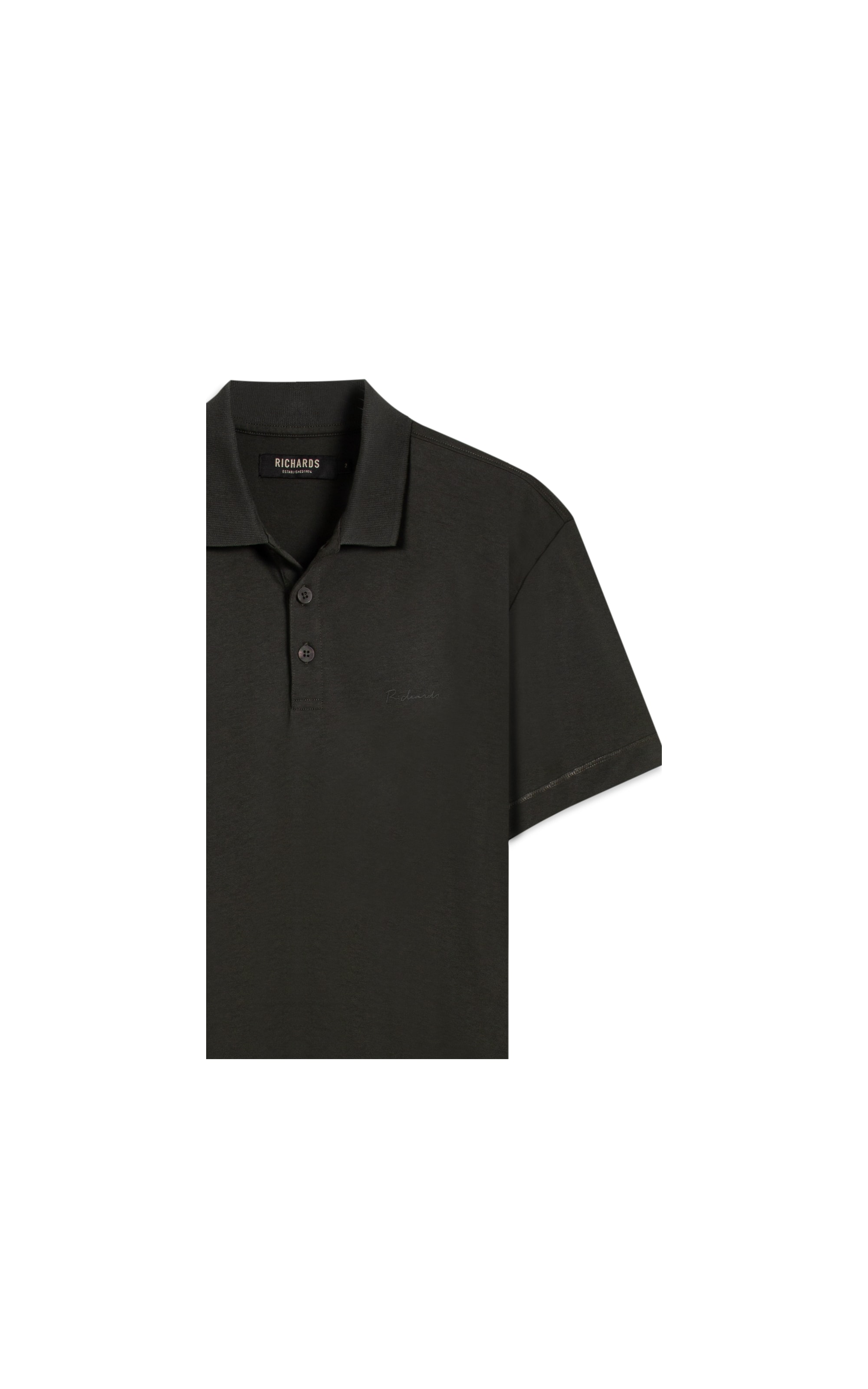 Polo Casual Pima Mc Verde Militar