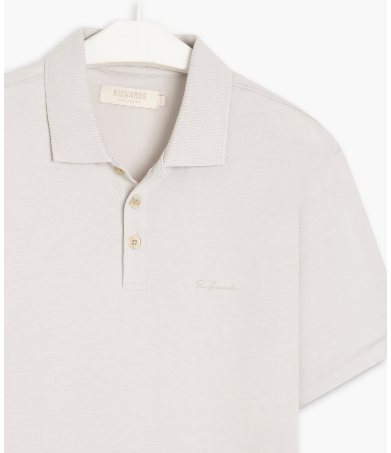 Polo Casual Pima Prata