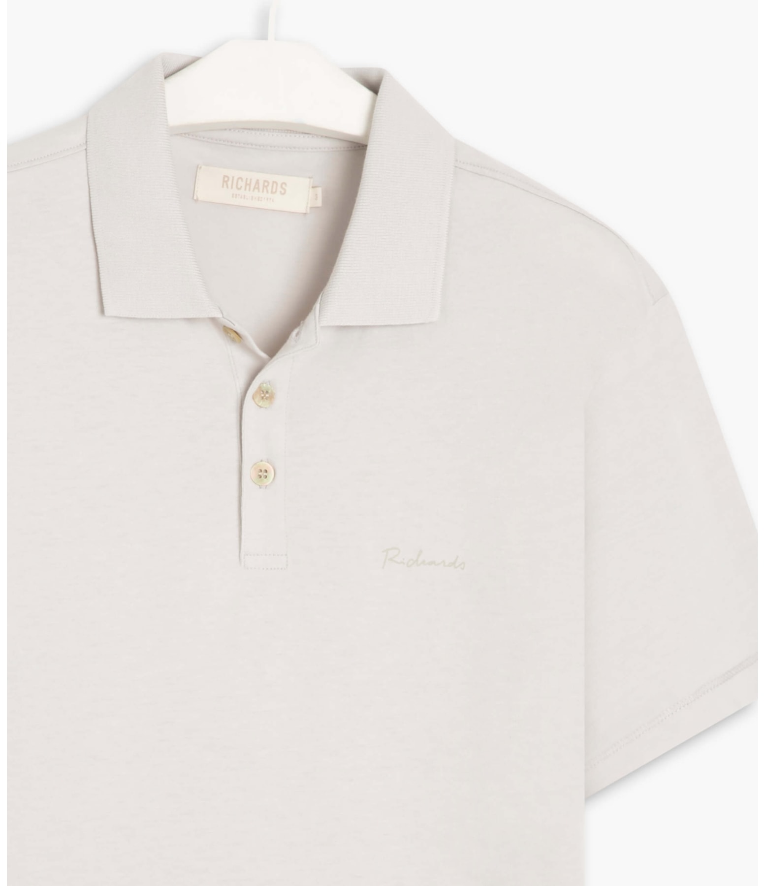 Polo Casual Pima Prata