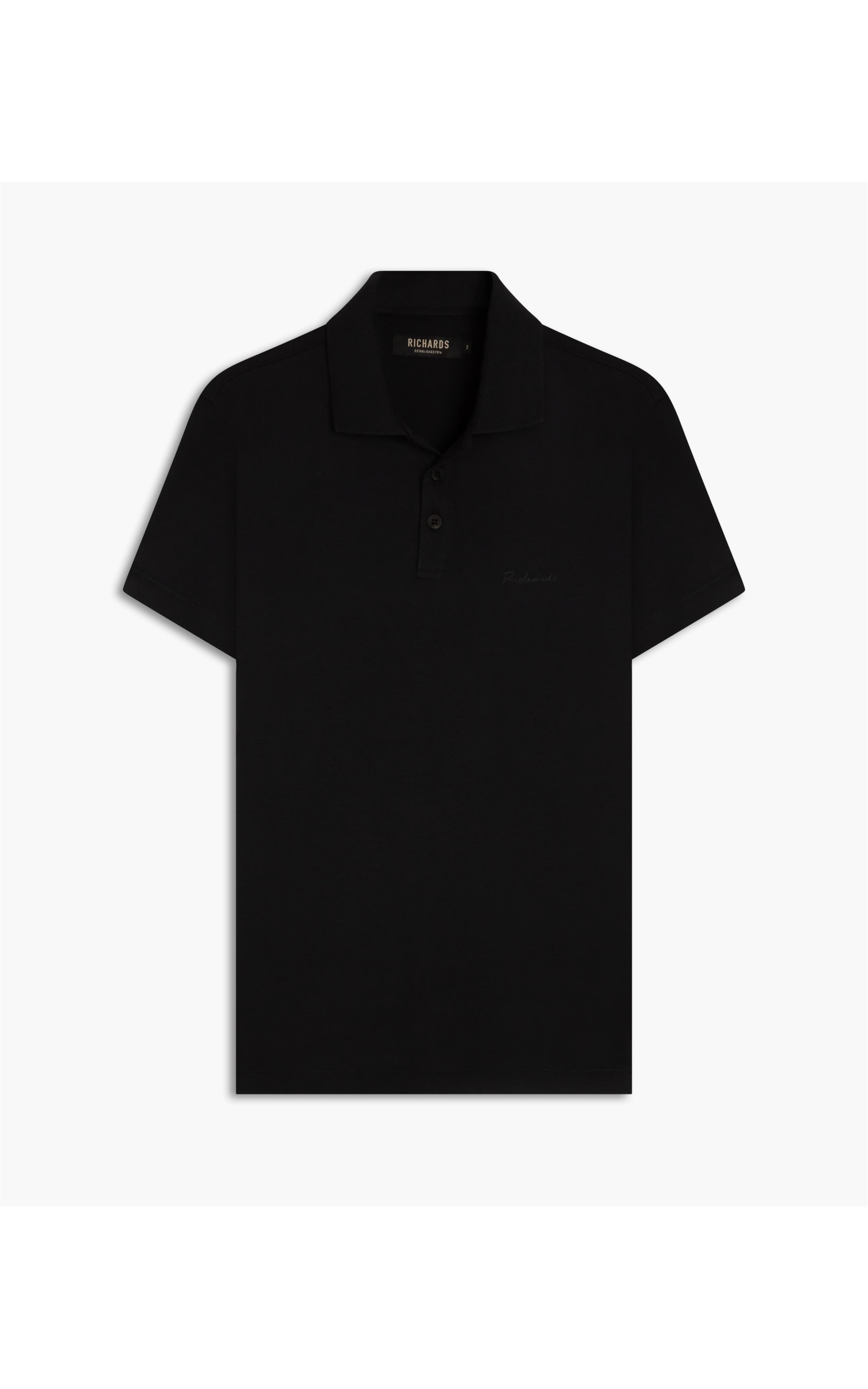 Polo Casual Pima Preto