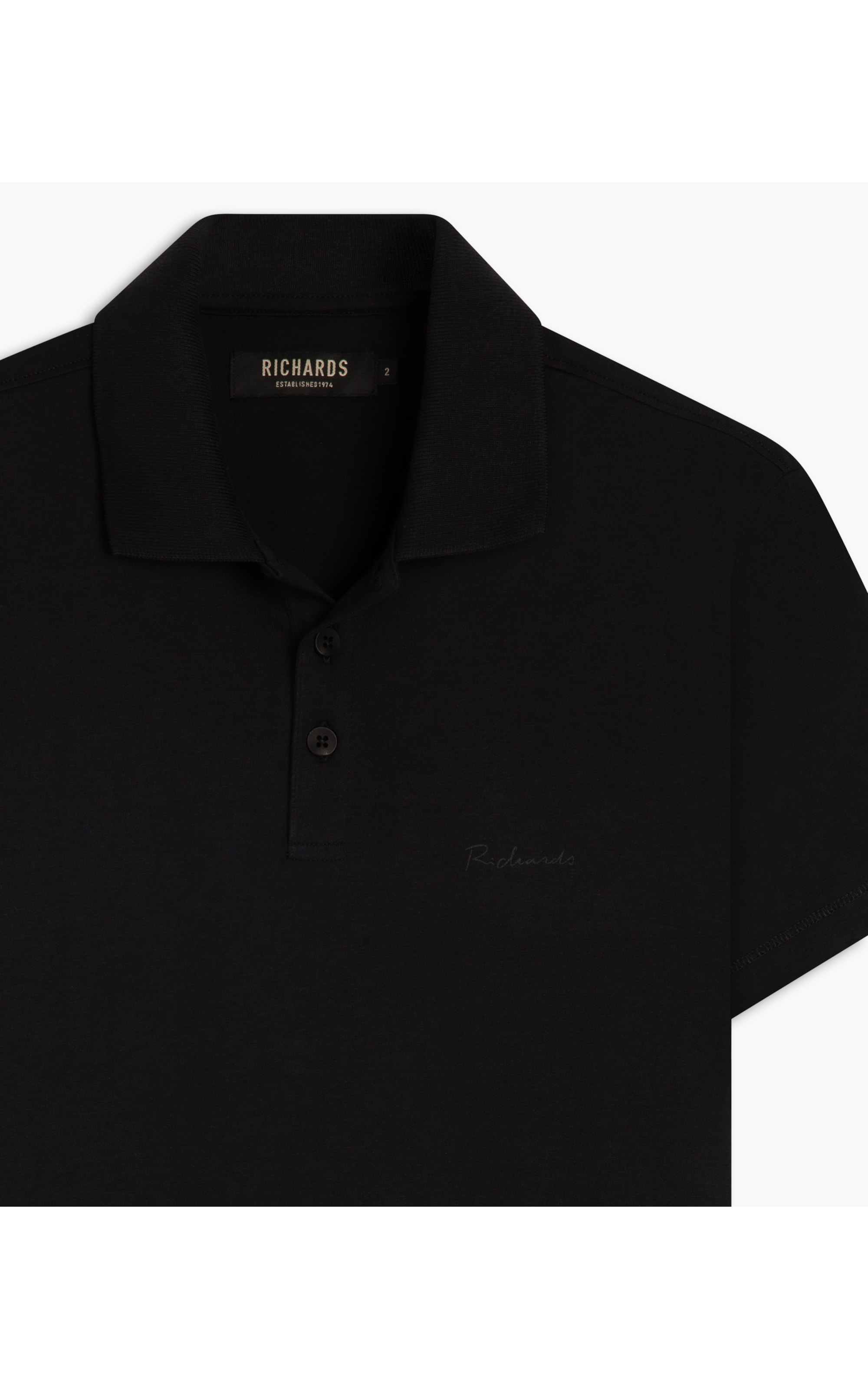 Polo Casual Pima Preto