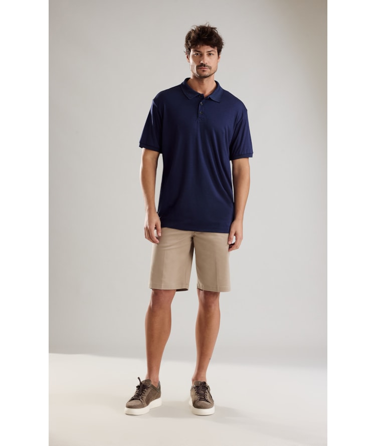 Polo Casual Rocket Modal Petroleo