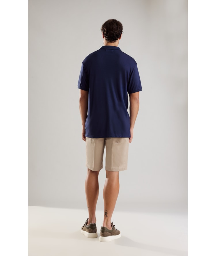Polo Casual Rocket Modal Petroleo